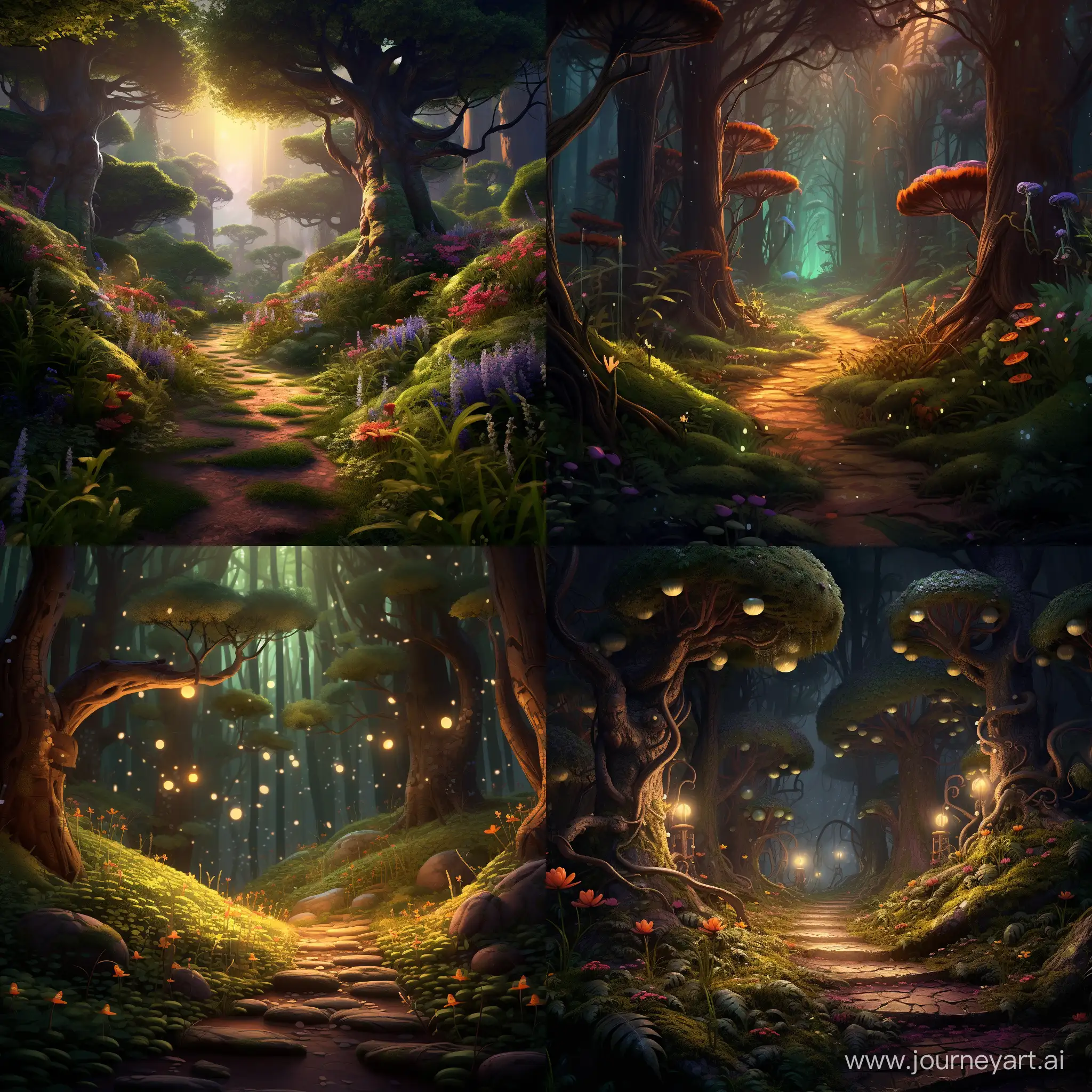 Enchanting-Magic-Forest-Scene-in-Pixar-Style