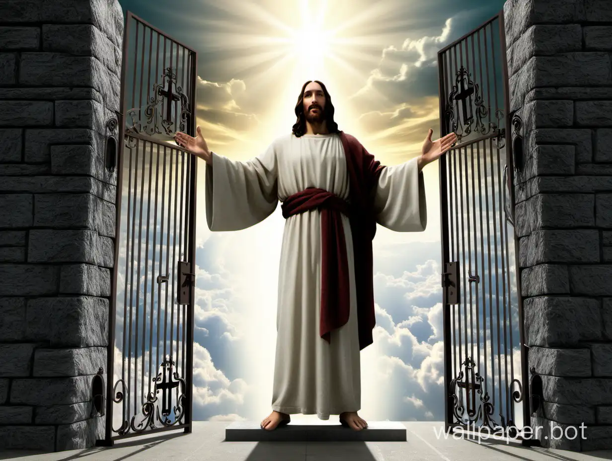 Divine-Arrival-Jesus-Christ-Welcomed-at-the-Gates-of-Heaven