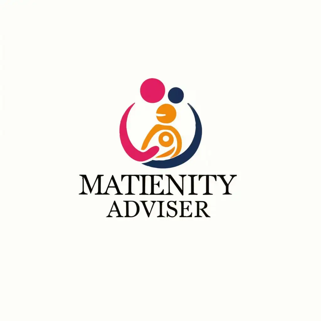 logo, Baby  and mother with #00A9BB, with the text "Maternity Adviser", typography, be used in Home Family industry