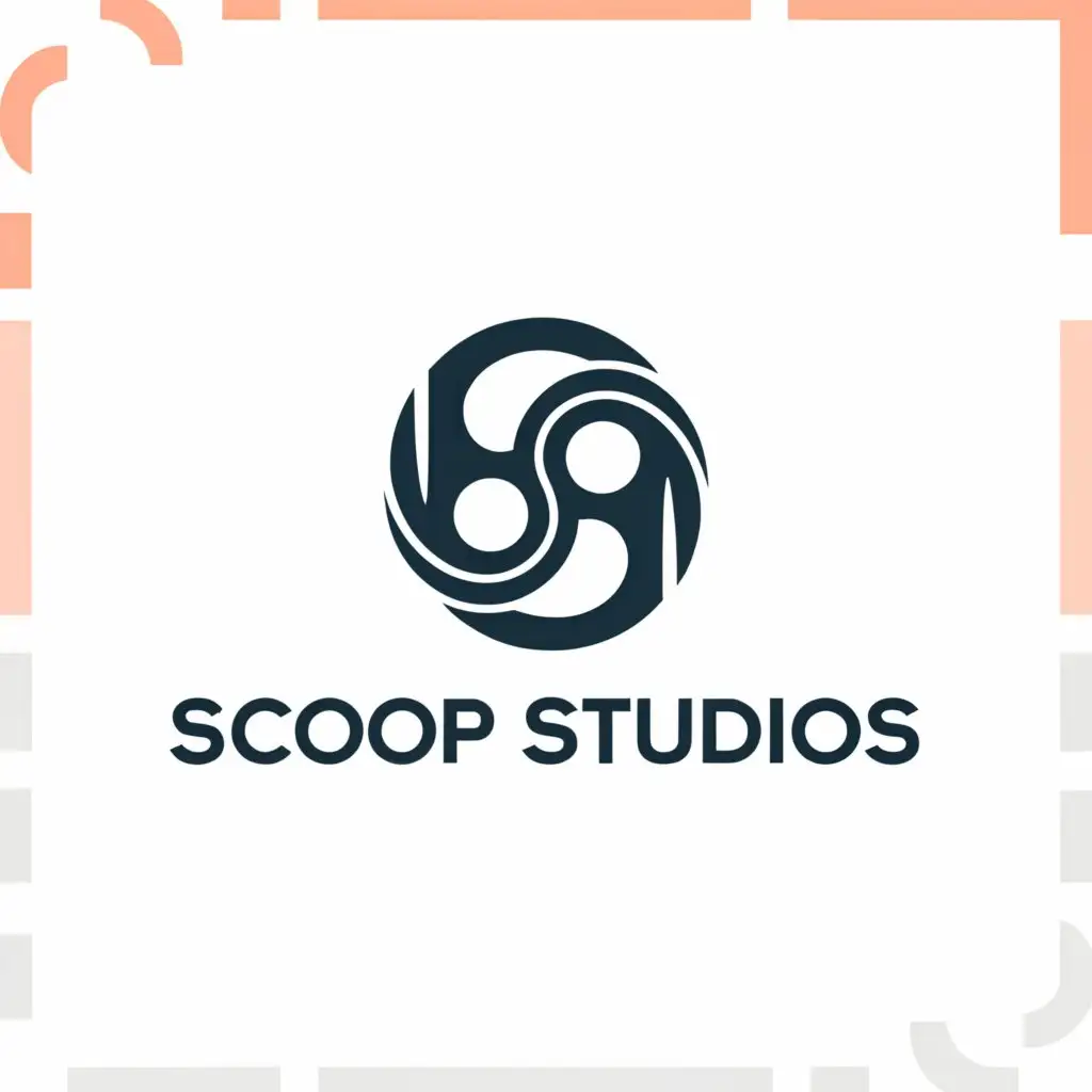 a logo design,with the text "Scoop studios", main symbol:studio,Moderate,clear background