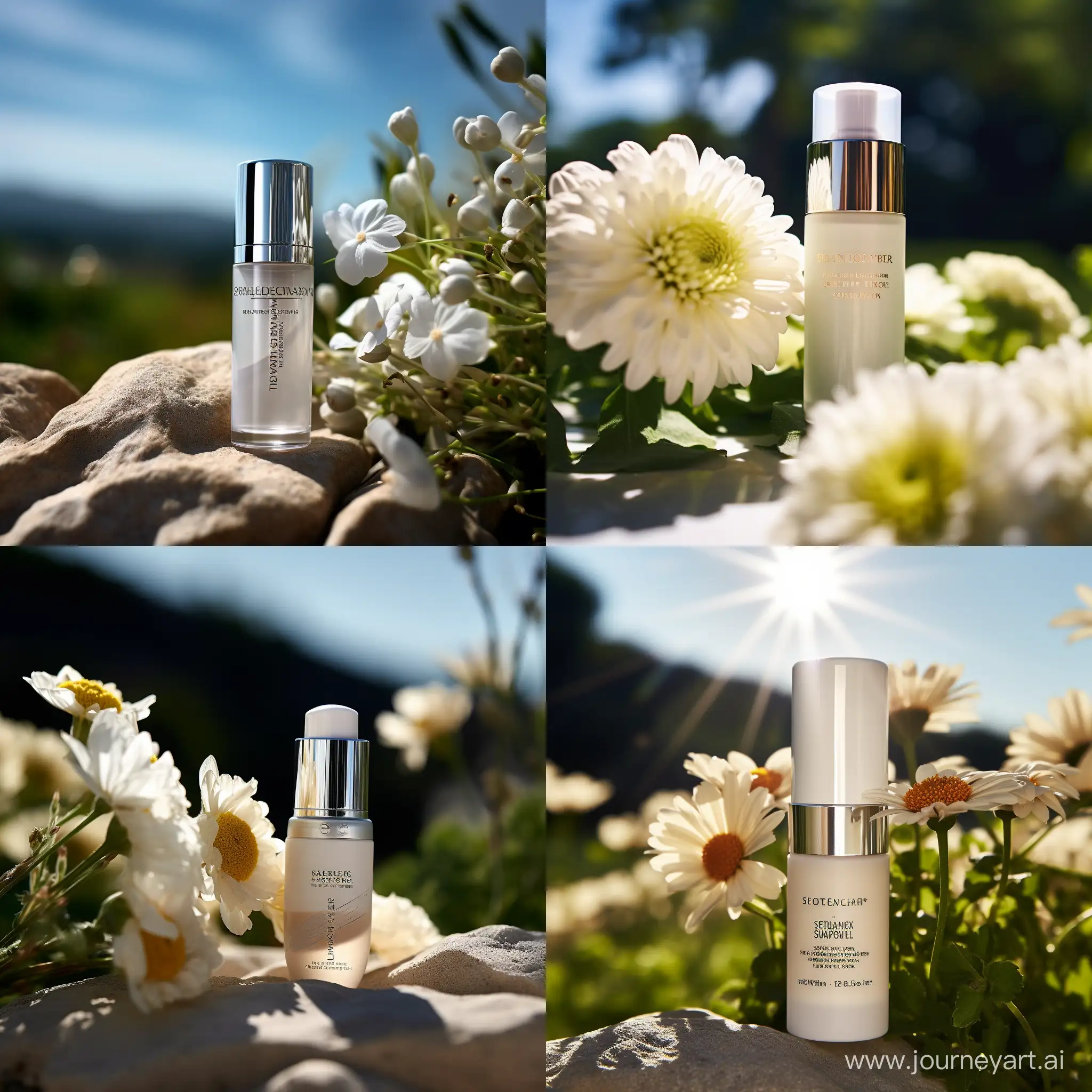 Elegant-White-Makeup-Bottle-Surrounded-by-Lush-Nature