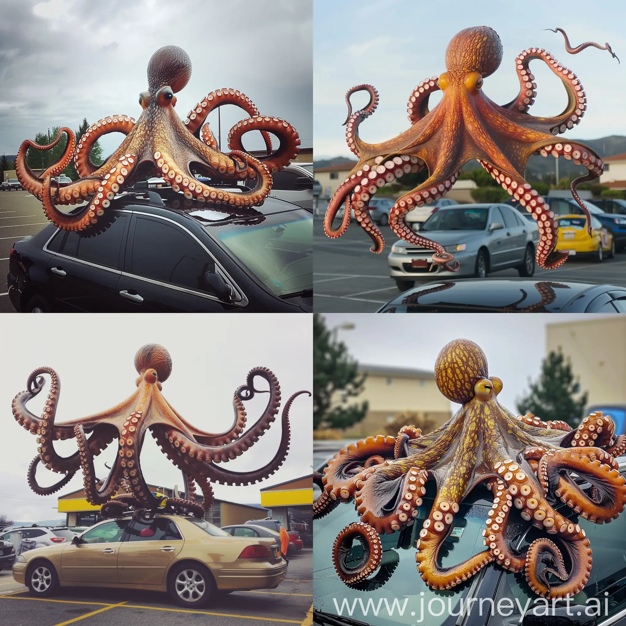 Enormous-Octopus-atop-Car-Mysterious-Encounter-in-Parking-Lot