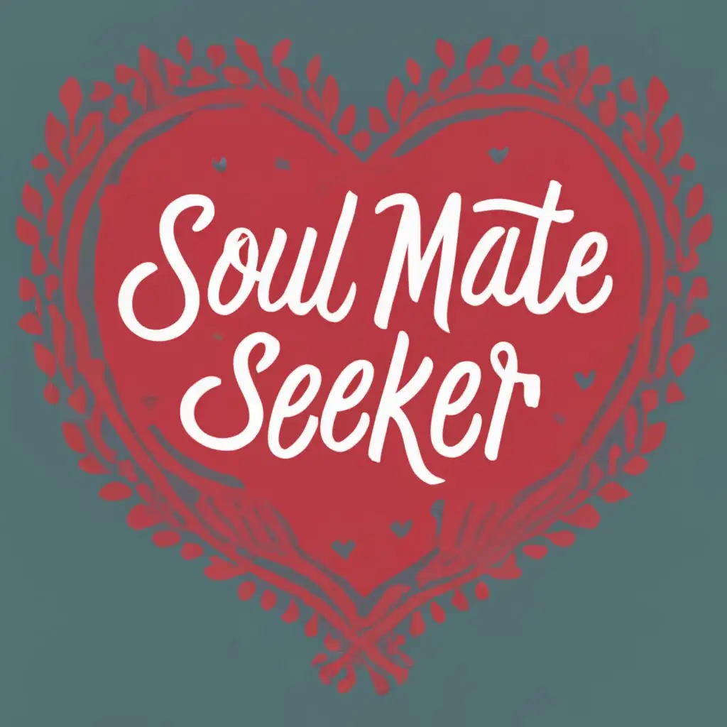 LOGO Design For Soul Mate Seeker Elegant Heart Symbol with Expressive ...