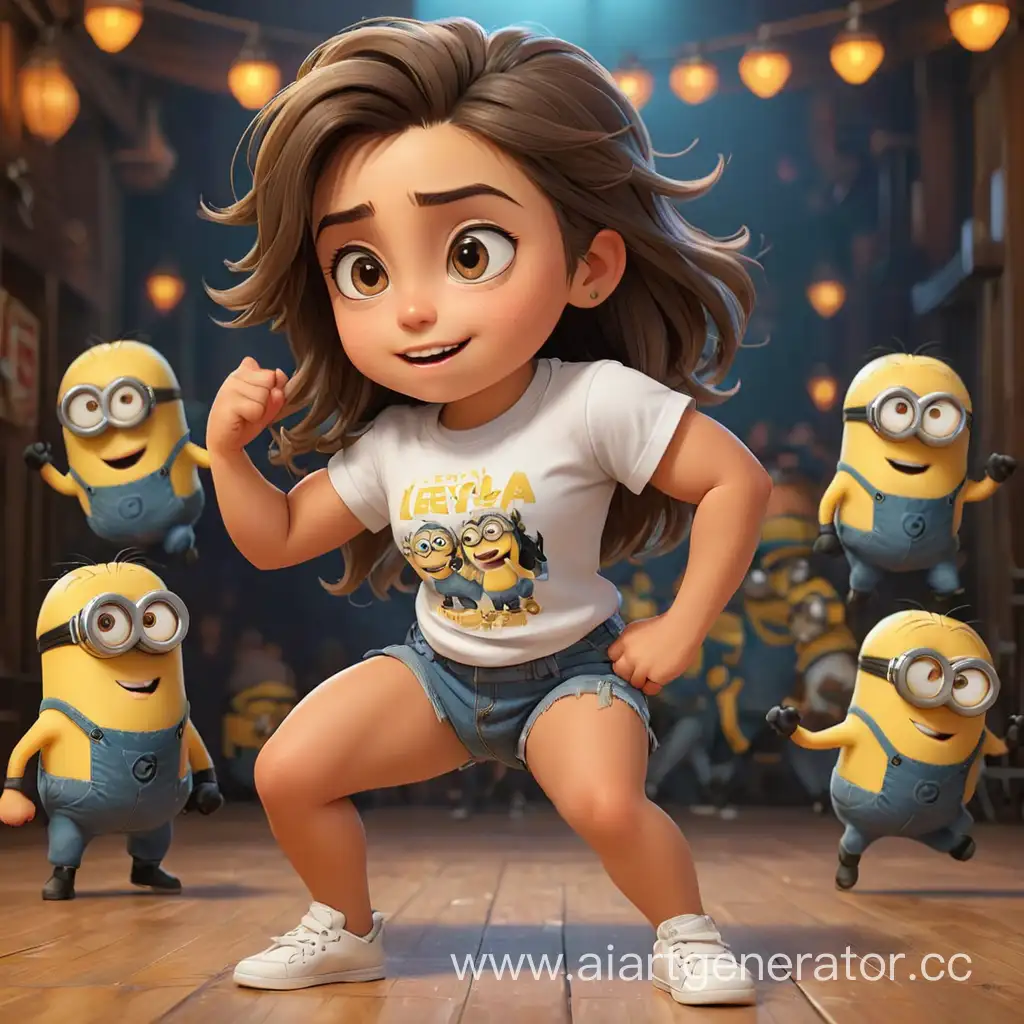 Lelya-Minion-Girl-Dancing-Salsa-with-Muscular-Hunk