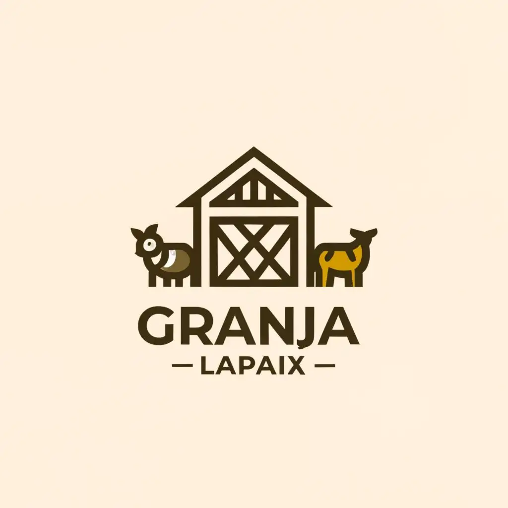a logo design,with the text "Granja Lapaix", main symbol:FARM,Moderate,clear background