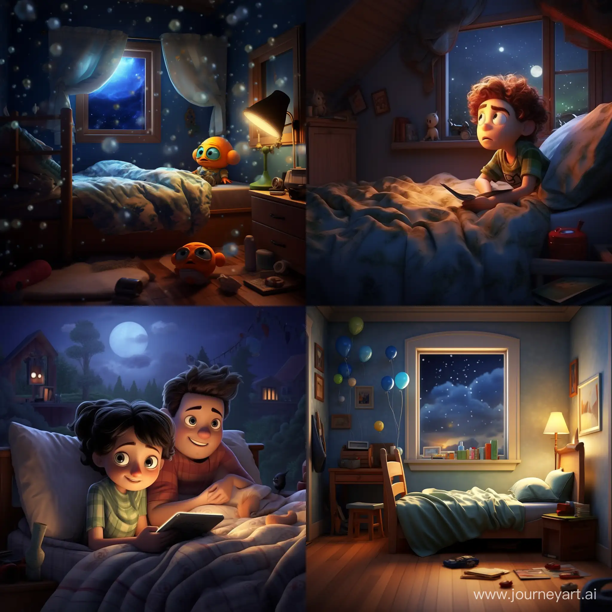 Good night, in Pixar style
