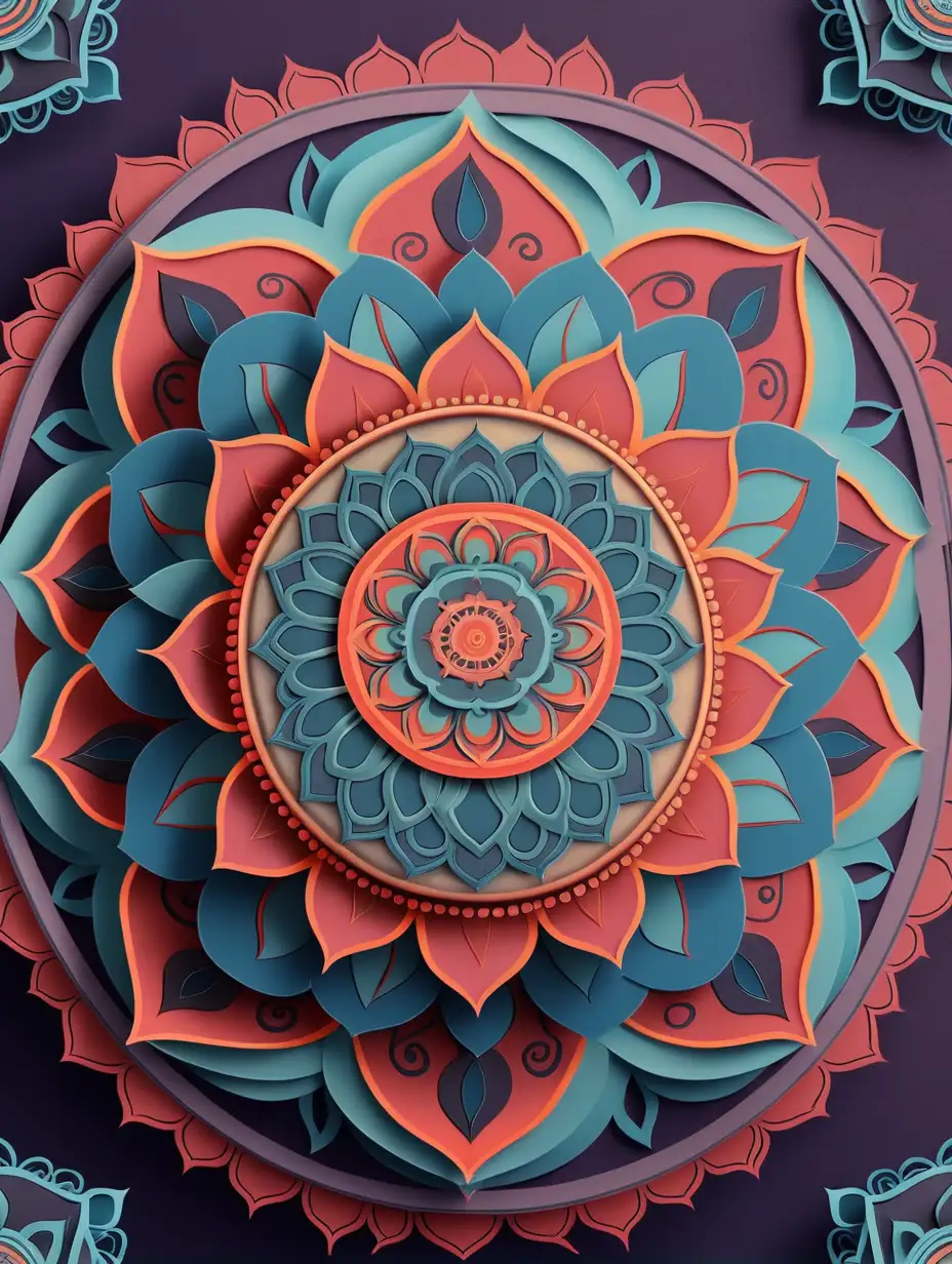 Intricate Mandala Design for Book Cover Art