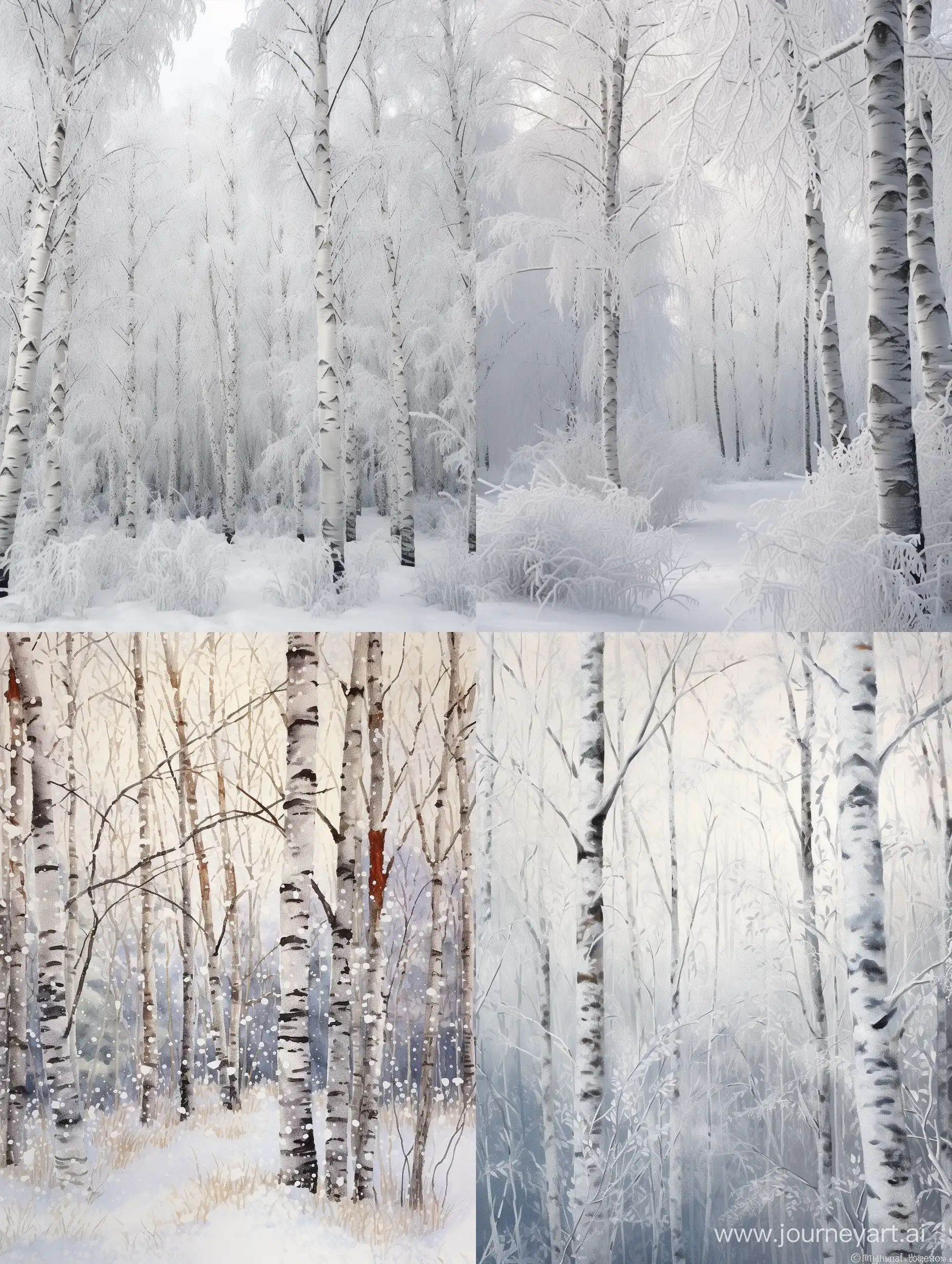 Snowcovered-White-Birch-in-Golden-Dawn