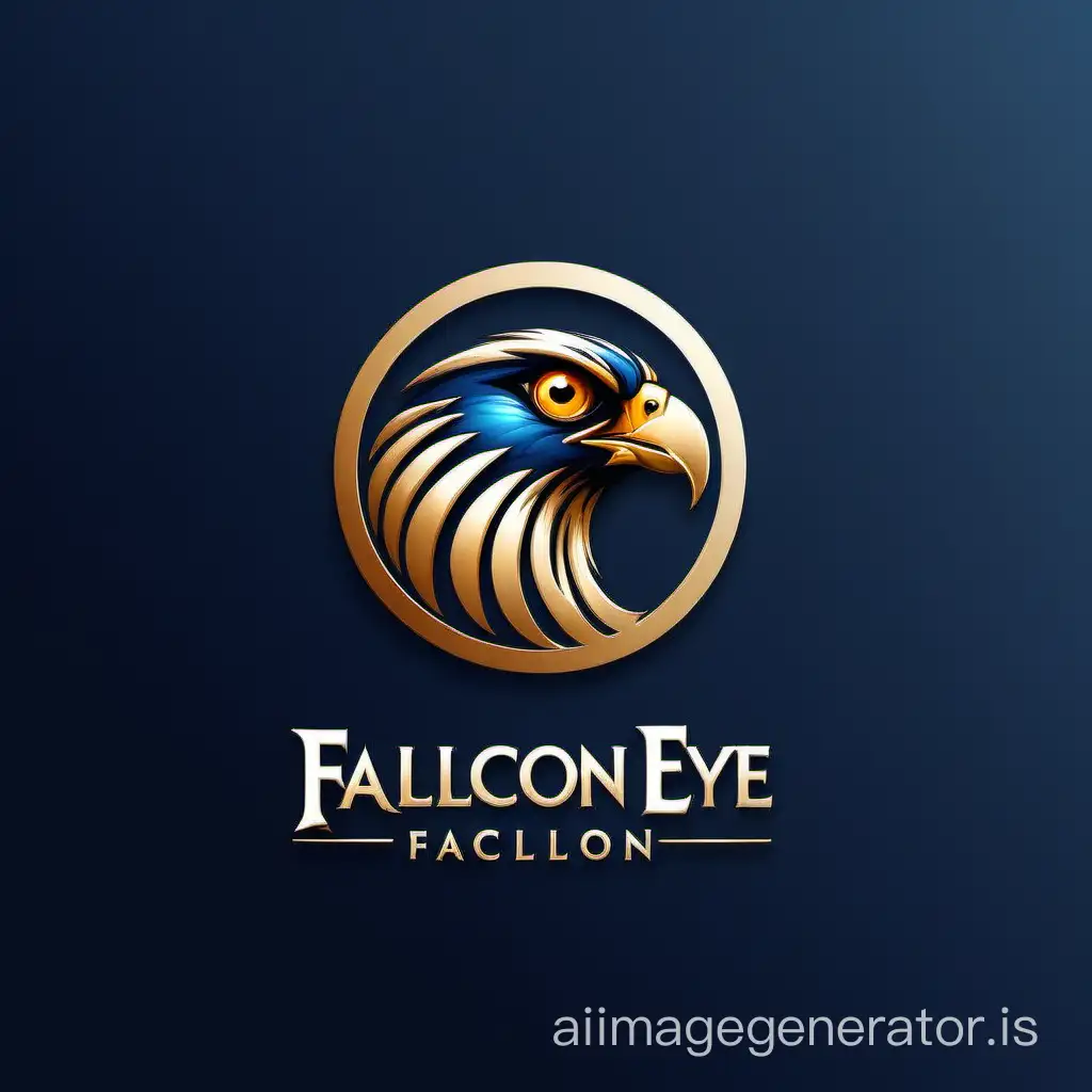 create "falcon eye"  logo for hotel booking company.