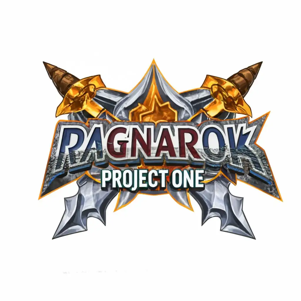 logo, Ragnarok Game Online, with the text "Ragnarok 
Project ONE", typography, be used in Entertainment industry