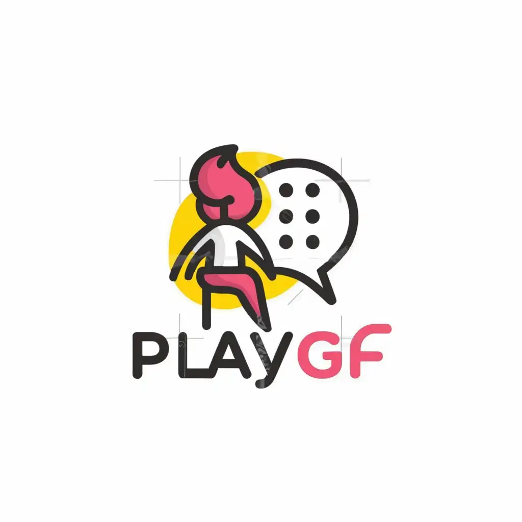 LOGO-Design-for-PlayGF-Vibrant-Text-with-Girls-Chat-Rooms-Symbol-on-a-Clear-Background