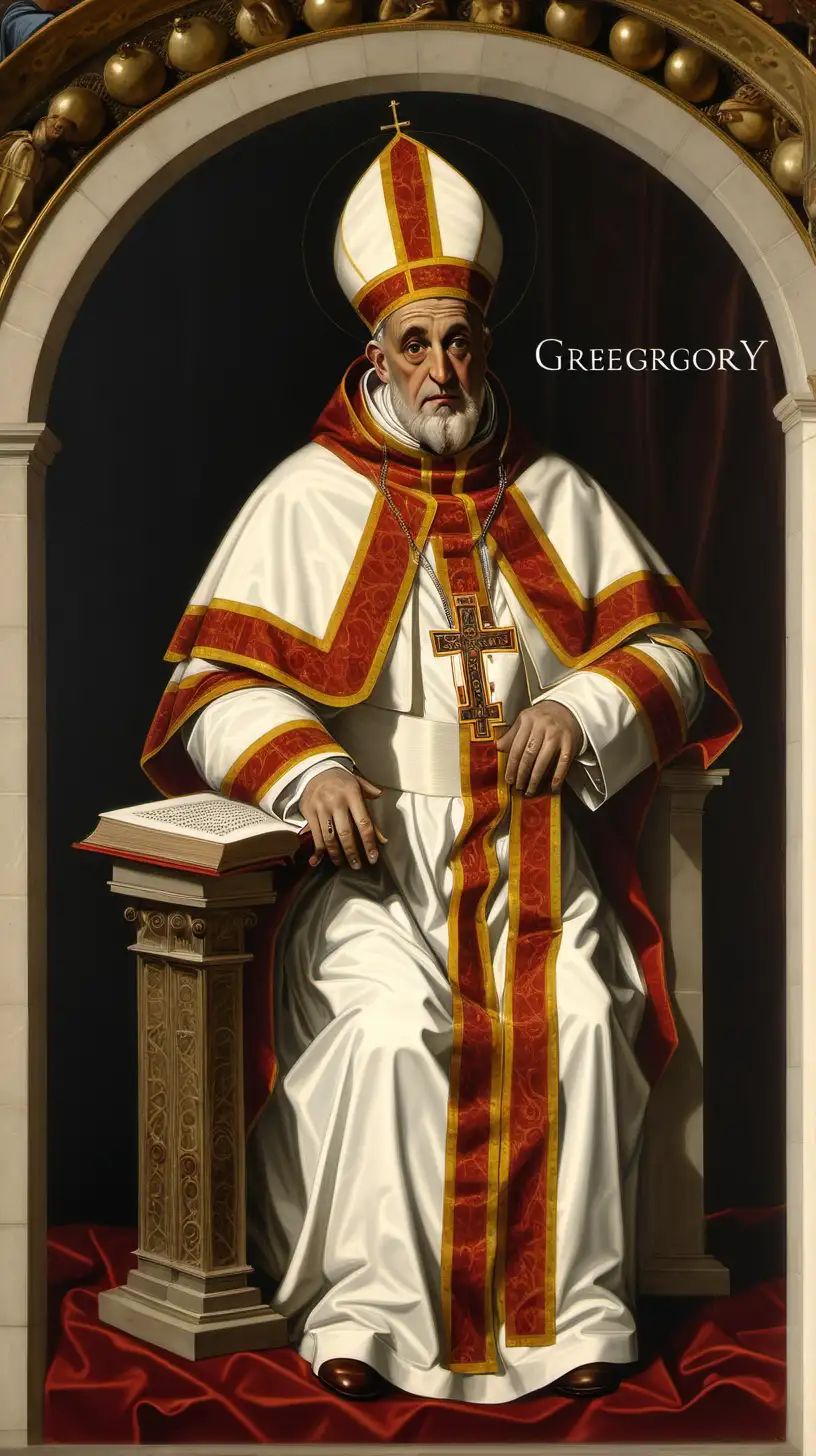 Pope Gregory Presiding Over Ecclesiastical Council