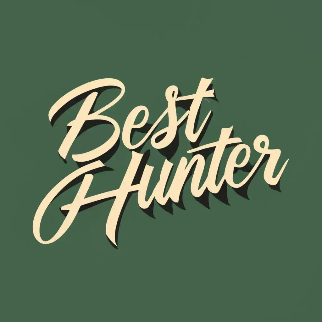 logo, Best Hunter, with the text "Best Hunter", typography