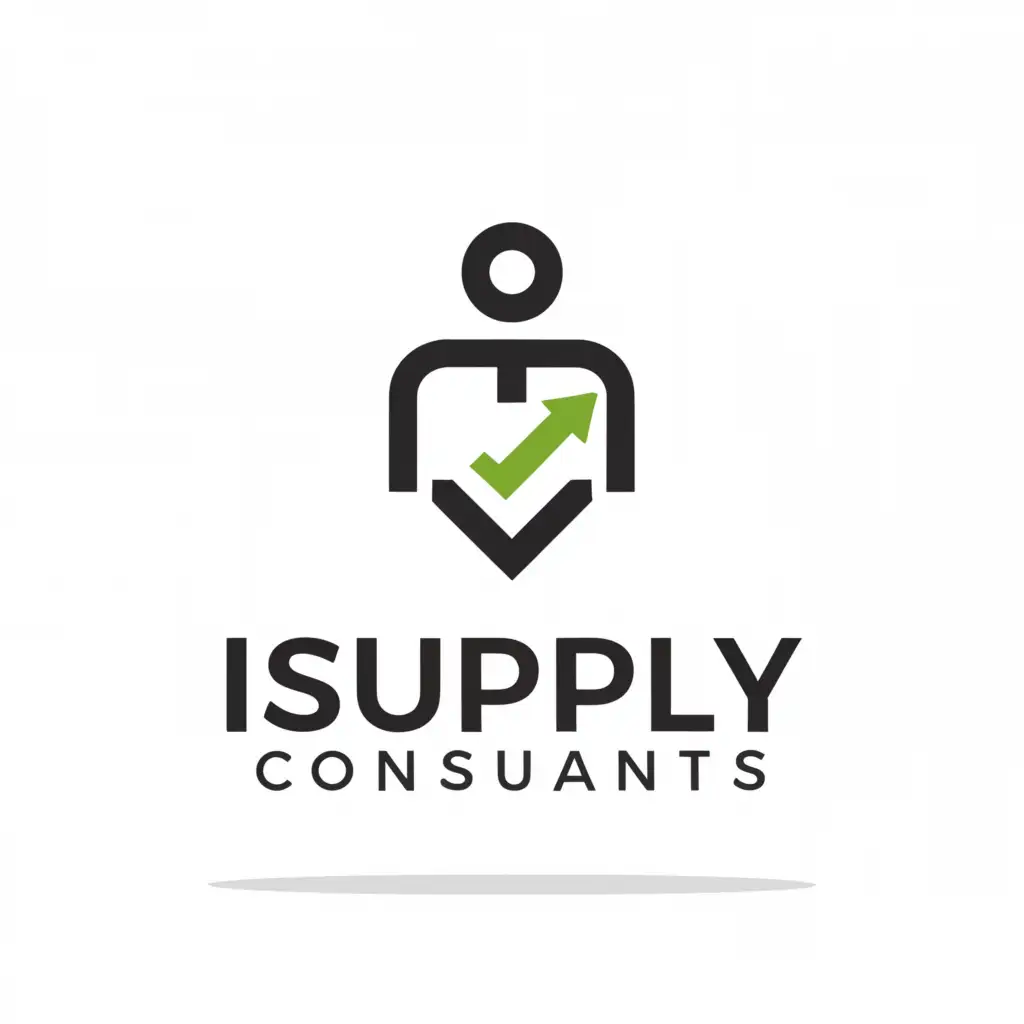 a logo design,with the text "iSupply Consultants", main symbol:Consultant,Minimalistic,be used in Technology industry,clear background
