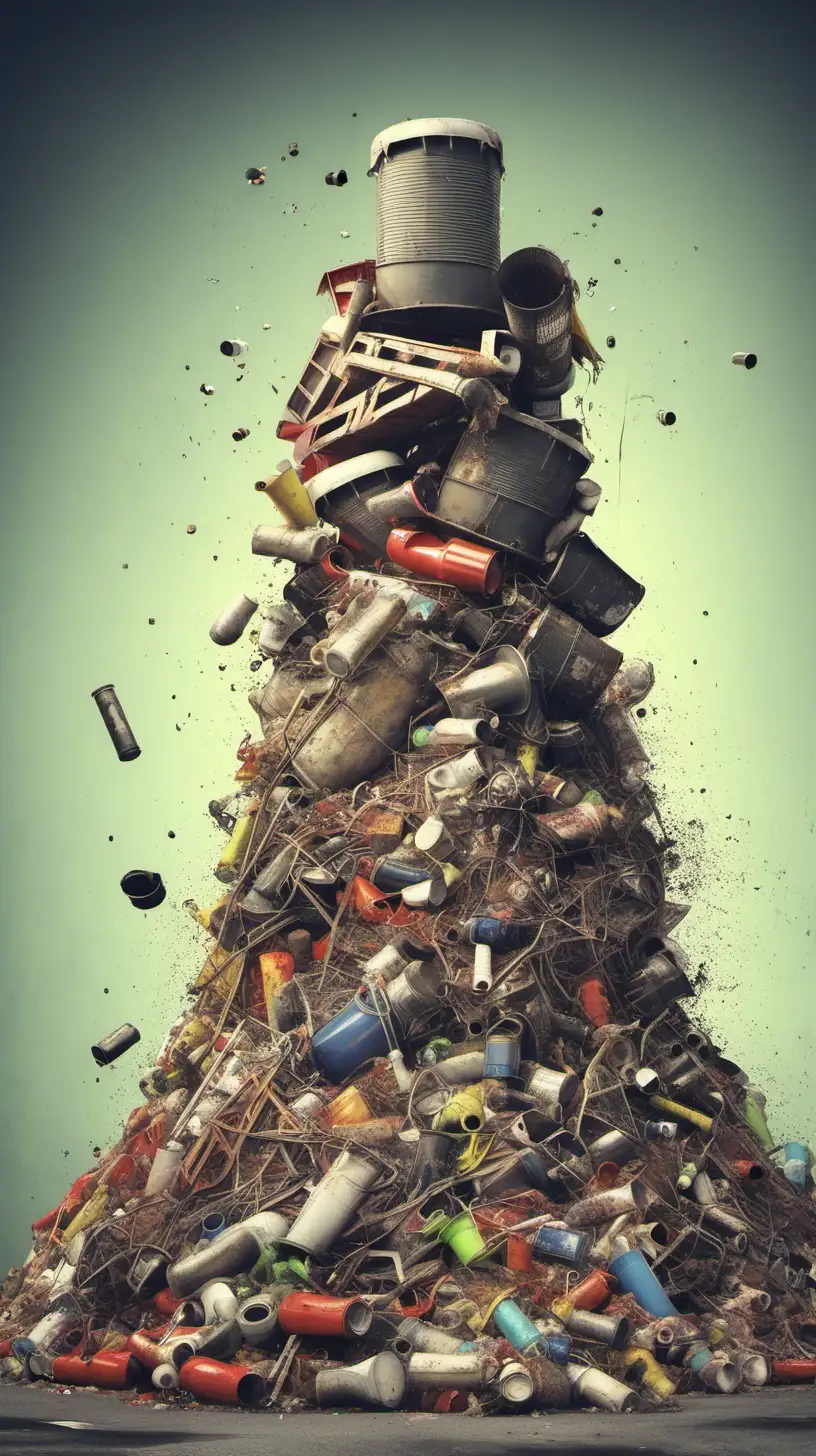 Toxic Pile of Waste Pollution Environmental Hazard