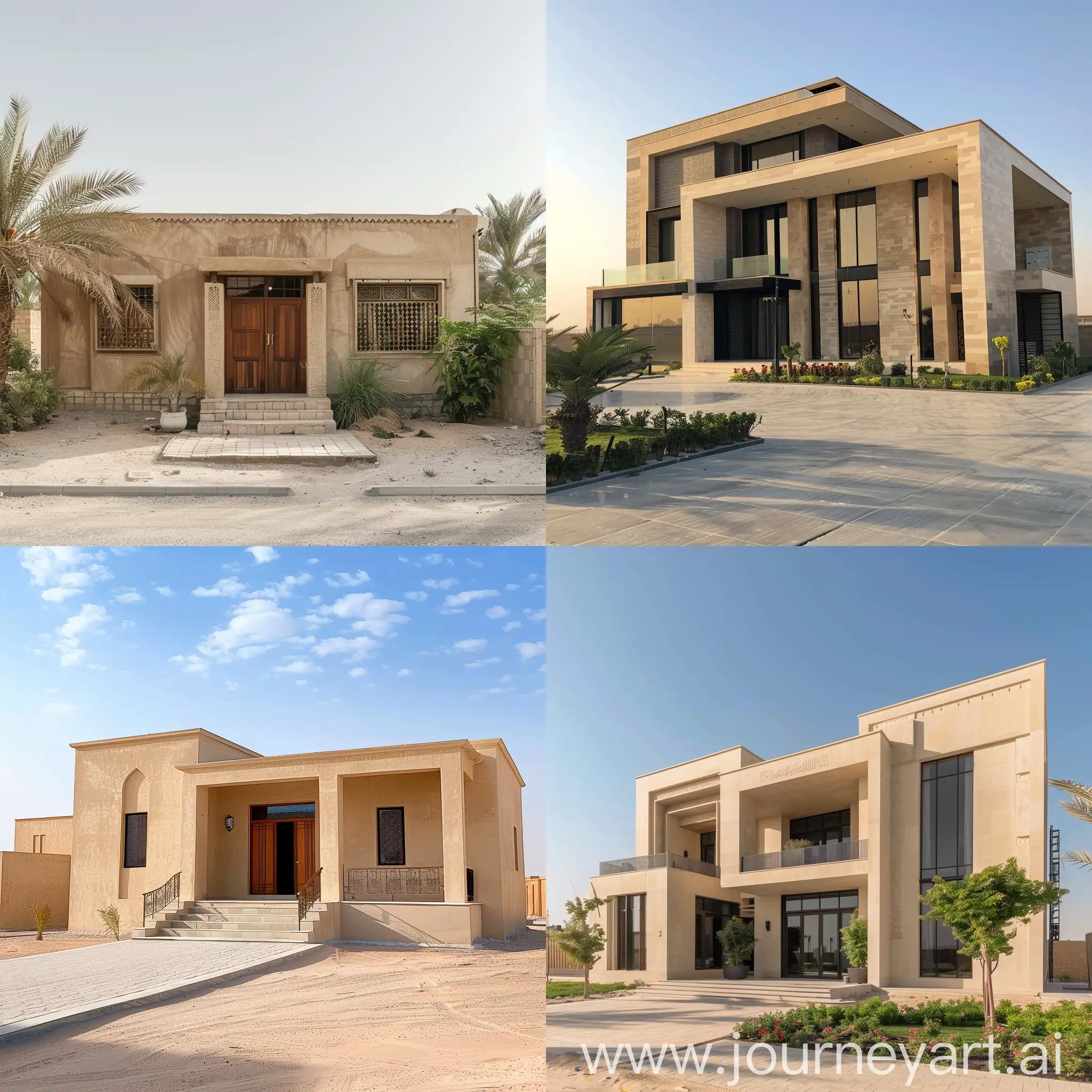 Saudi-Countryside-Houses-Tranquil-Desert-Architecture-in-Warm-Tones
