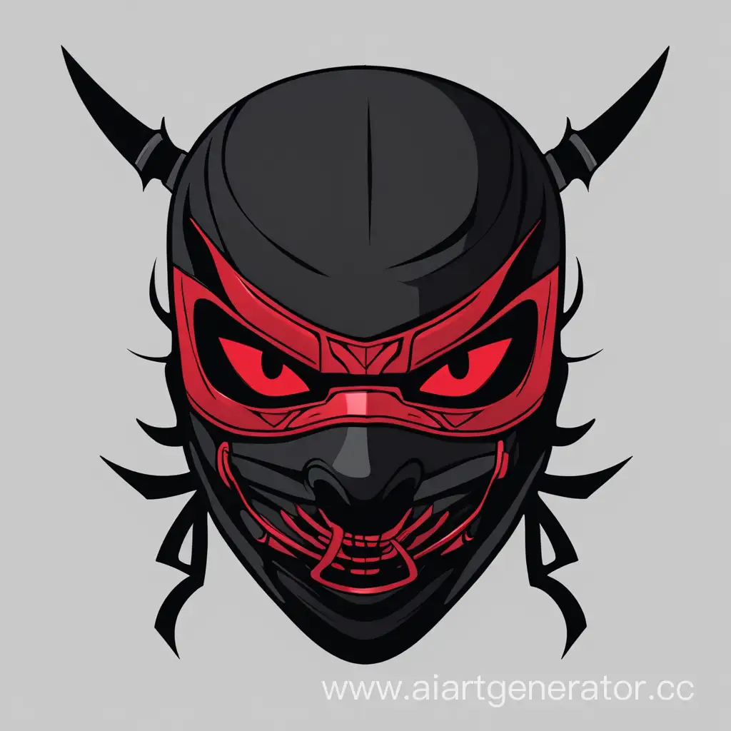 Sinister-Black-Ninja-Mask-with-Demonic-Red-Eyes