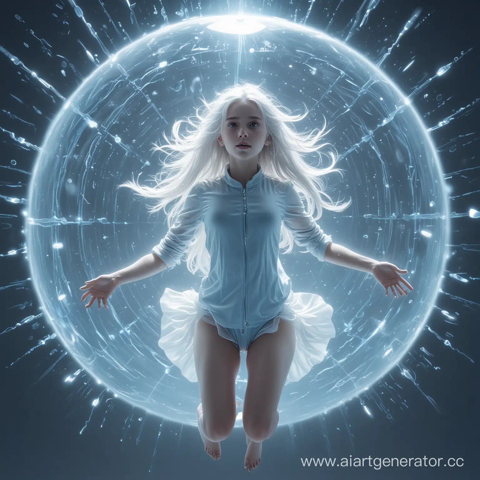 Aerial-Spectral-Maiden-in-Luminous-Blue-Orb-with-Glimmering-Fingertips