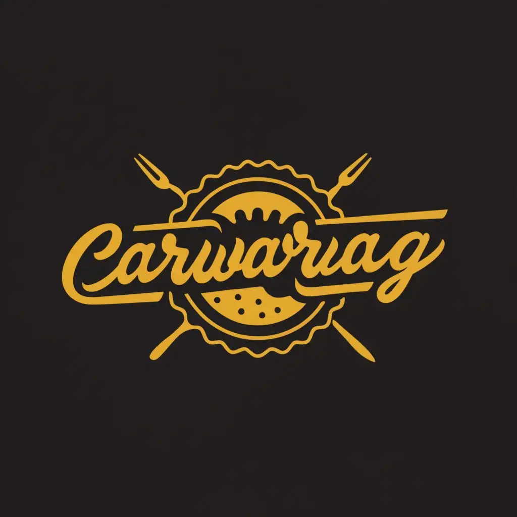 a logo design,with the text "carwarag", main symbol:food,Moderate,be used in Restaurant industry,clear background