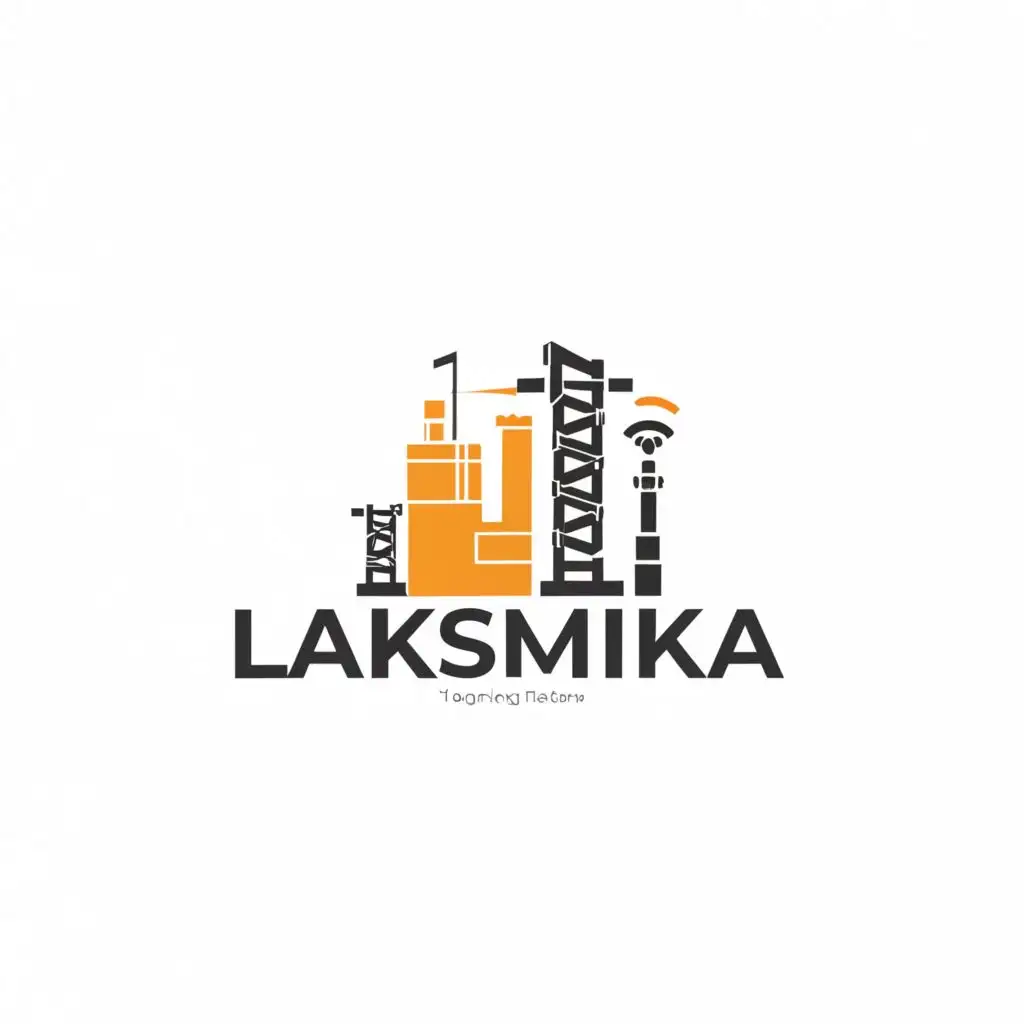 a logo design,with the text "Laksmika", main symbol:Creating a logo with a combination of a HDD (Horizontal Directional Drilling) machine, a cell tower, an electric pole, and an underground cable can be a challenging but exciting task. Here's a rough sketch of how you could combine these elements into a cohesive logo design:

![logo sketch](https://i.imgur.com/WUMhbkv.png)

Explanation of the elements:

1. **HDD Machine**: Positioned at the bottom-left corner of the logo, representing the underground drilling process involved in laying cables.

2. **Cell Tower**: Placed at the top-right corner of the logo, symbolizing connectivity and telecommunication infrastructure.

3. **Electric Pole**: Located at the top-left corner, representing the energy infrastructure, which is often intertwined with telecommunication and cable infrastructure.

4. **Underground Cable**: Depicted as a line running horizontally across the logo, symbolizing the buried infrastructure, connecting the other elements.

By combining these elements, the logo represents the integration of various infrastructures involved in modern communication and utilities networks. The colors and finer details can be adjusted based on the branding requirements of the entity the logo represents.
,Moderate,clear background