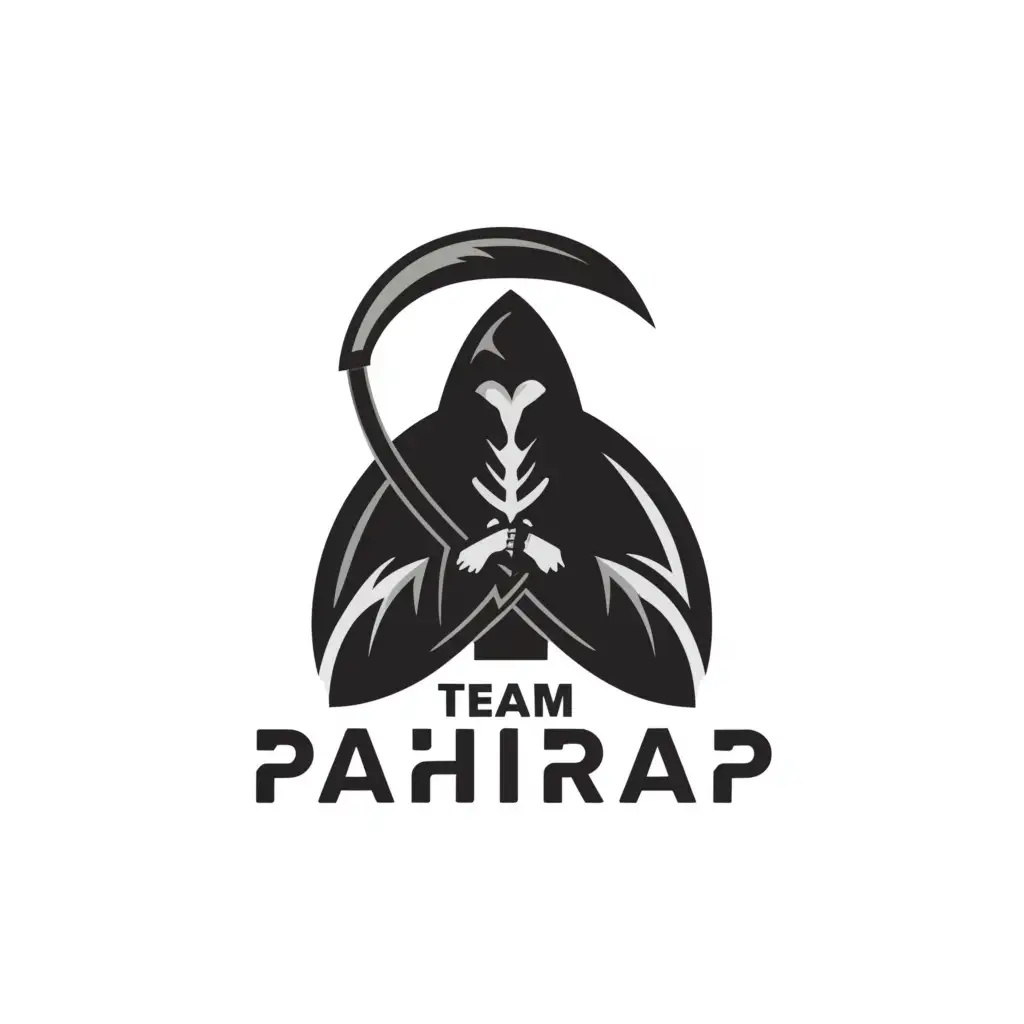 a logo design,with the text "Team Pahirap", main symbol:Reaper,Moderate,clear background