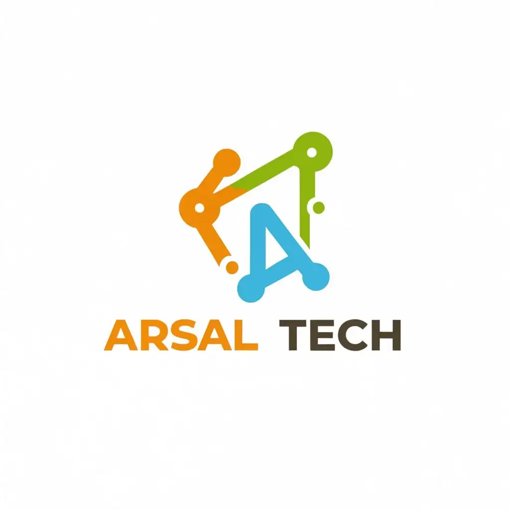logo, famous tech comapnies templates, with the text "Arsal Tech", typography, be used in Internet industry