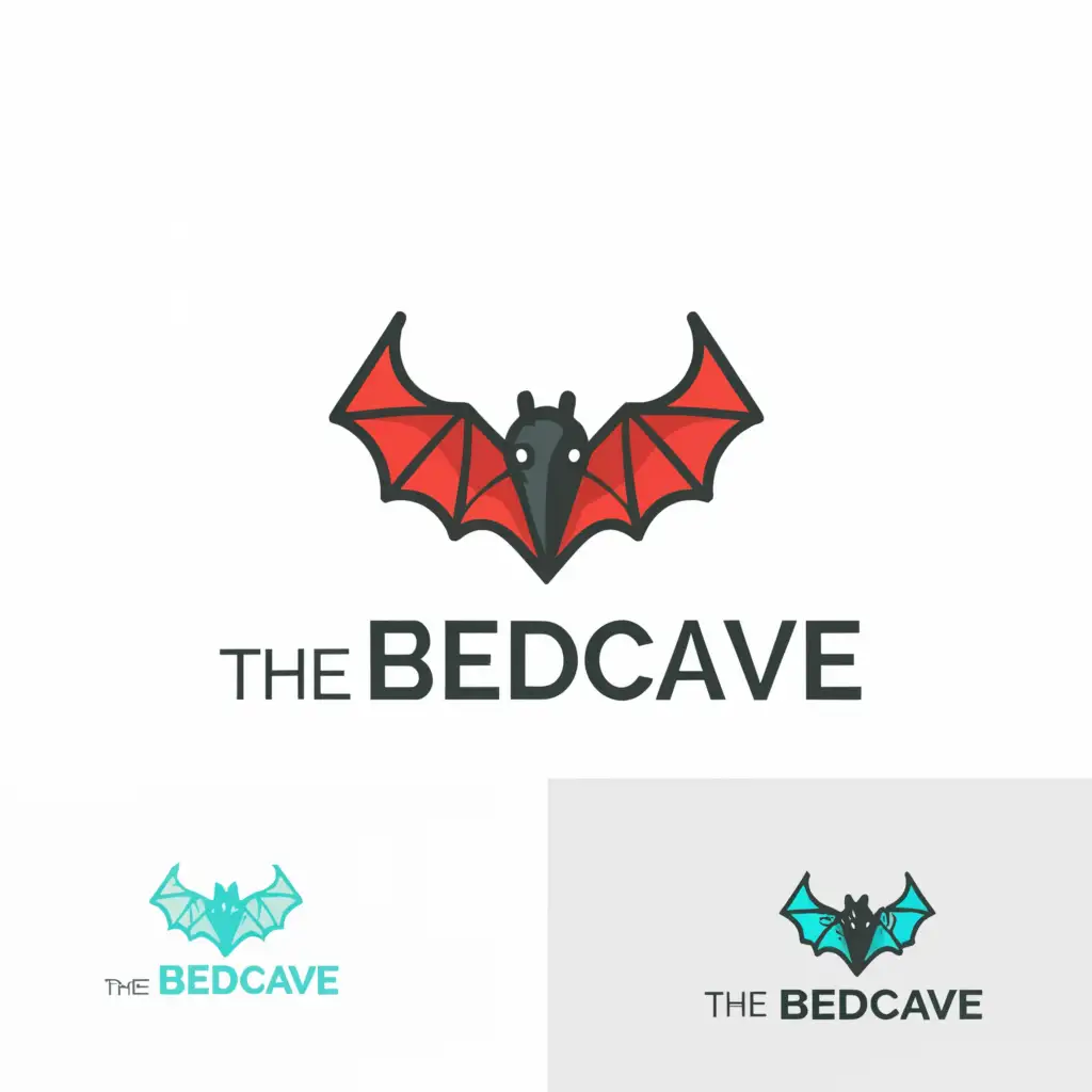 a logo design,with the text "THE BEDCAVE", main symbol:a Bat,Moderate,be used in Technology industry,clear background