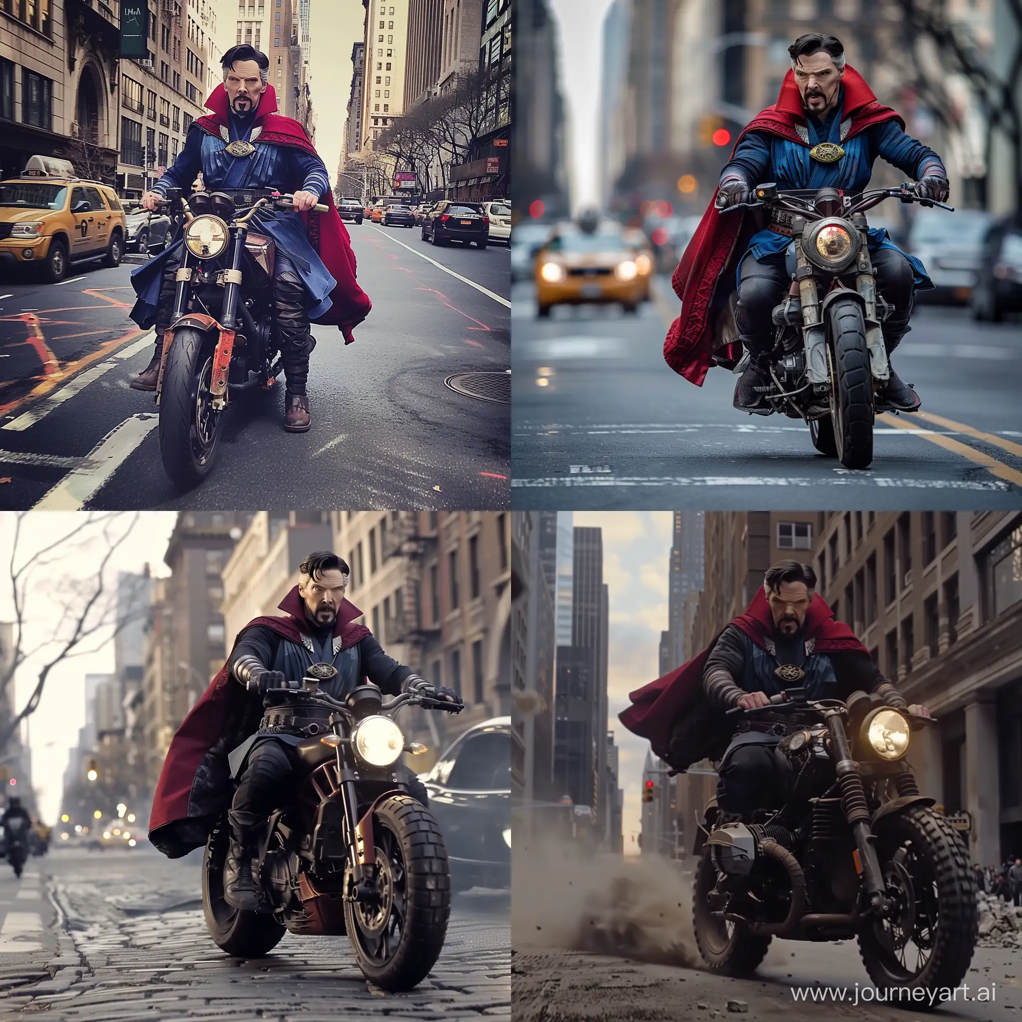Doctor-Strange-Riding-Motorcycle-Through-New-York-City