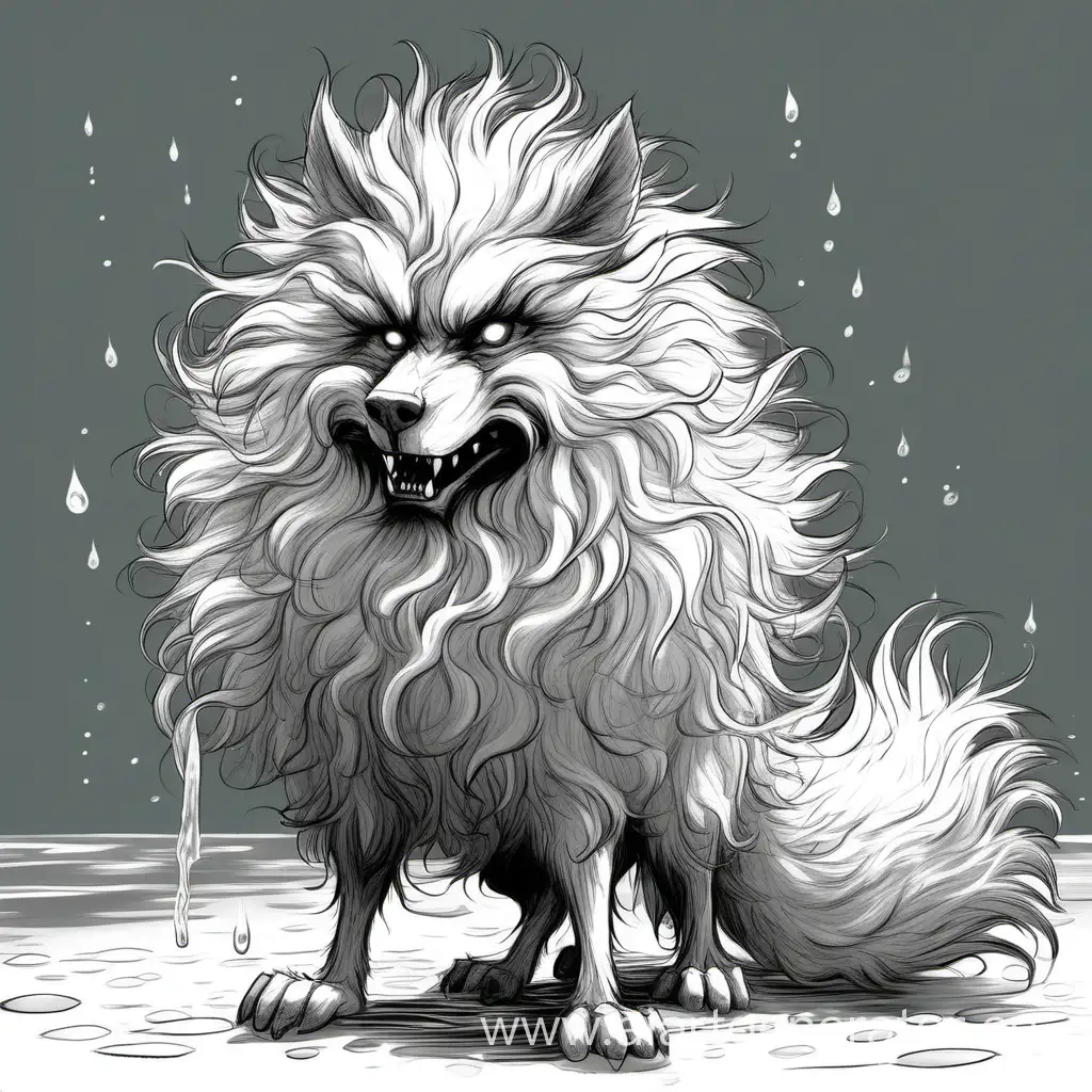 Magnificent-DandelionLike-LongHaired-Werewolf-Emerges-from-Water