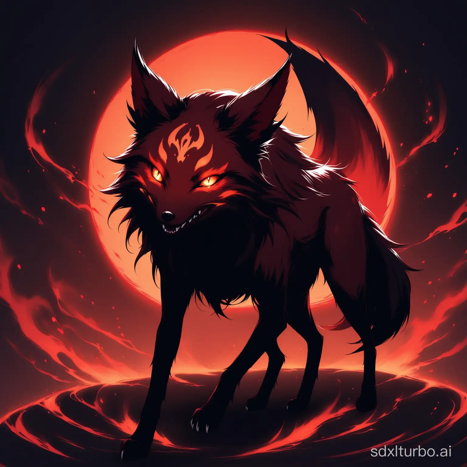Enchanting-Demon-Fox-in-a-Mystical-Forest
