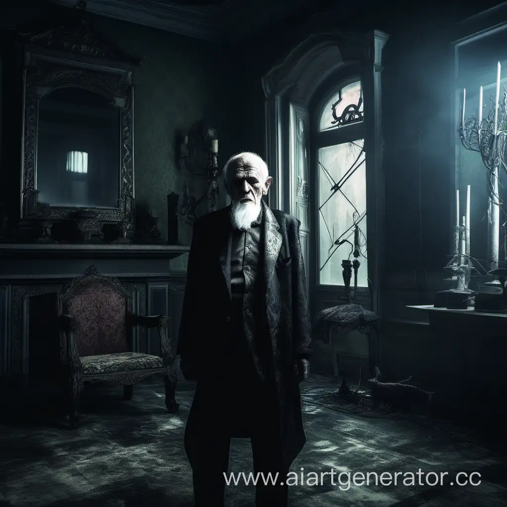 Sinister-Immortal-Old-Man-in-Eerie-Mansion
