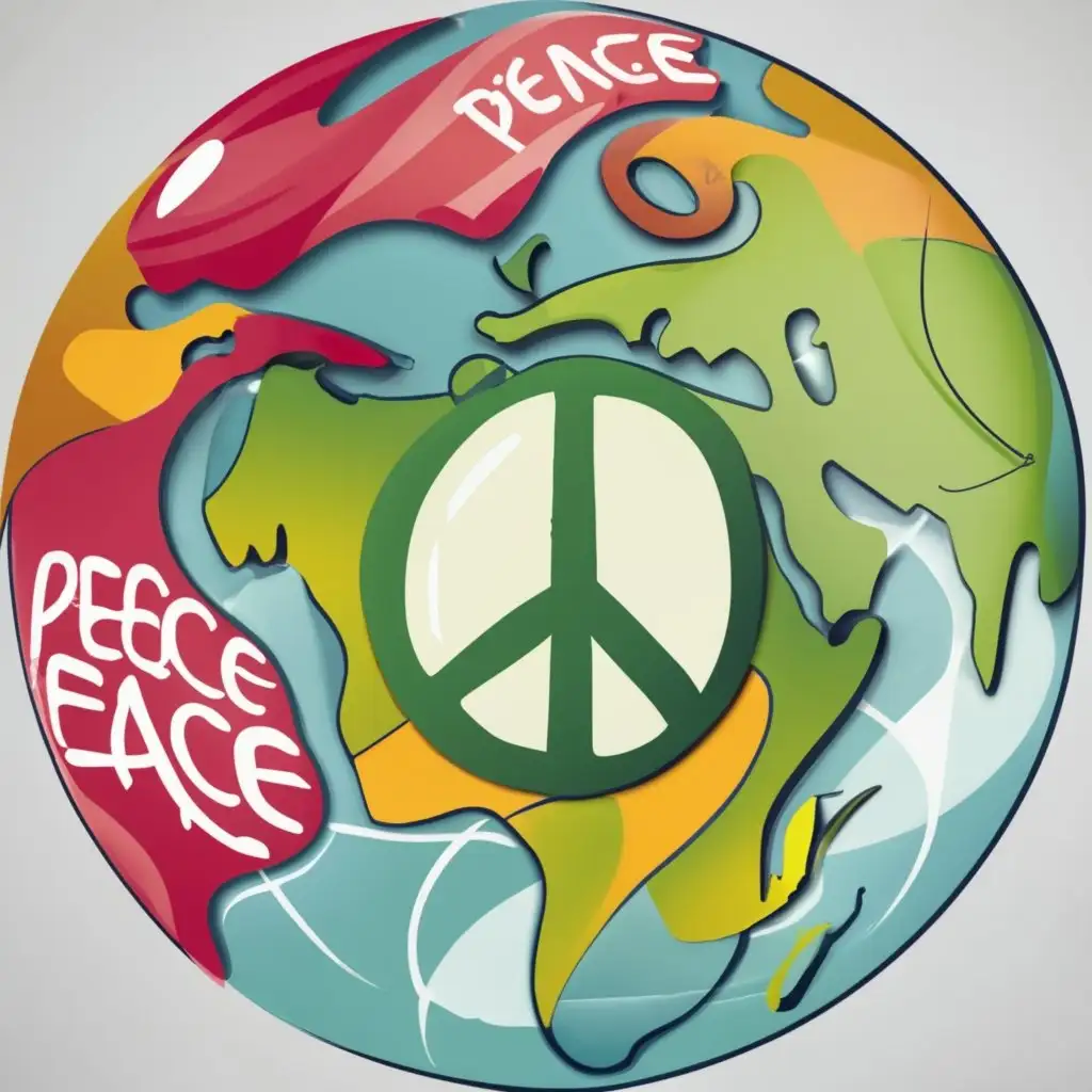 LOGO Design For Peace World Symbolizing Harmony with Typography | AI ...