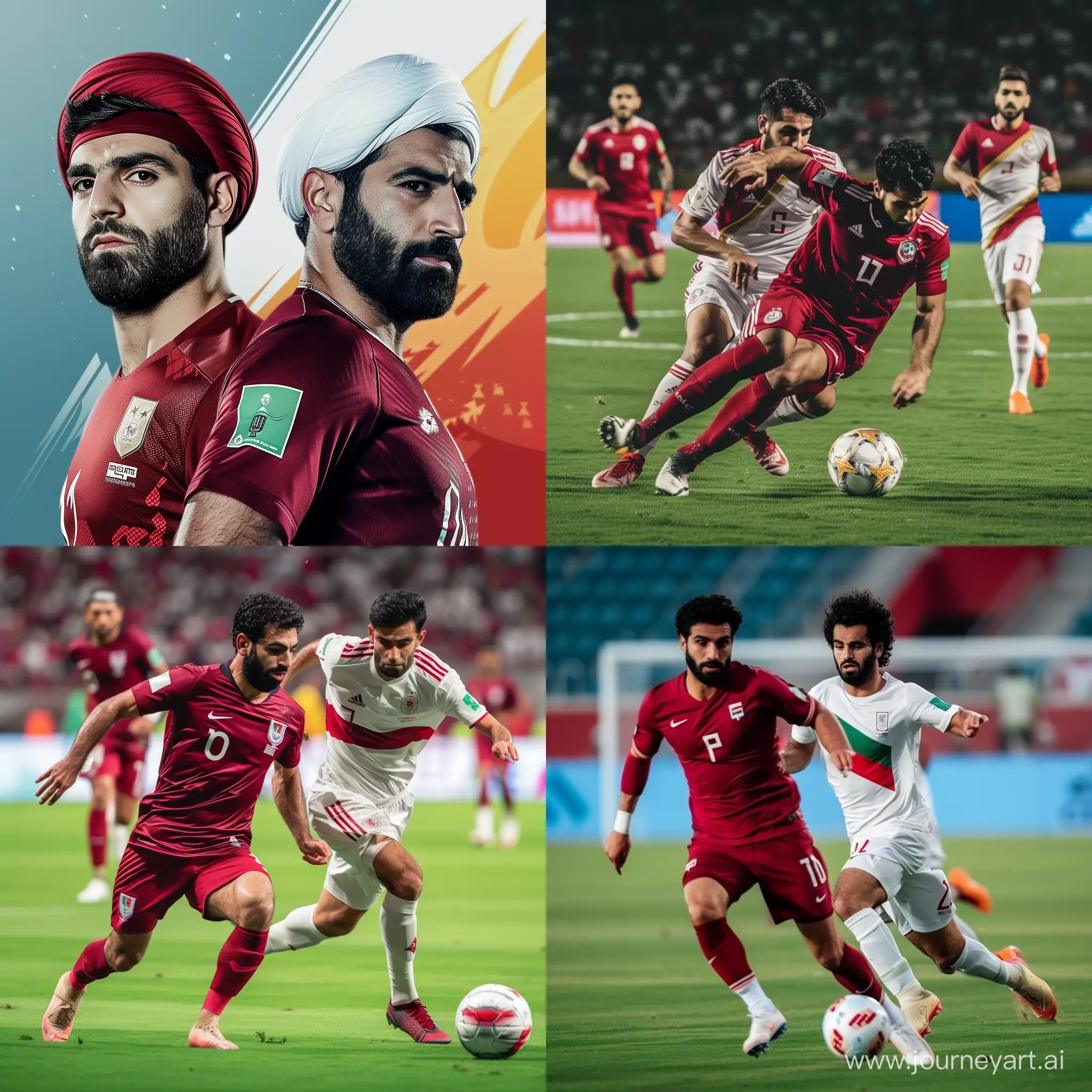 Epic Clash Iran vs Qatar 2023 AFC Asian Cup Football Rivalry