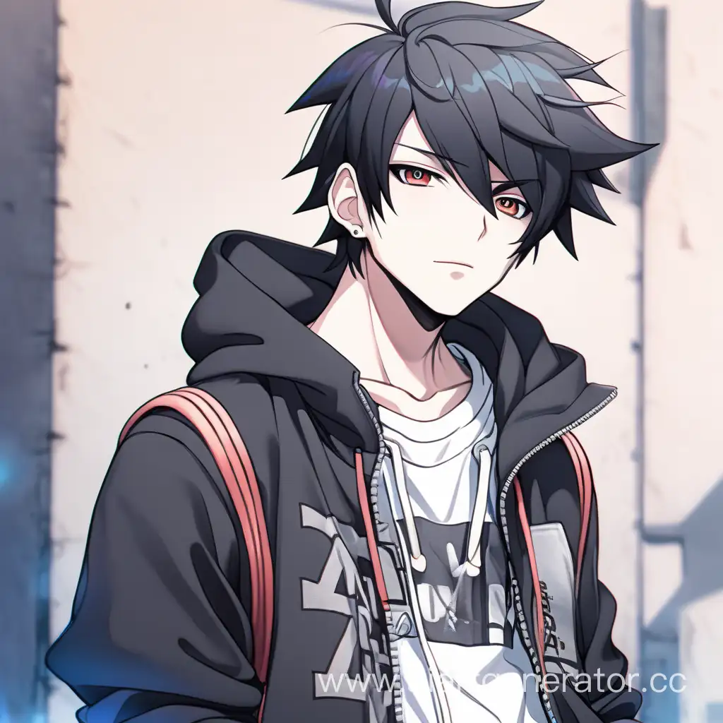 Cool-Anime-Boy-with-Fiery-Background
