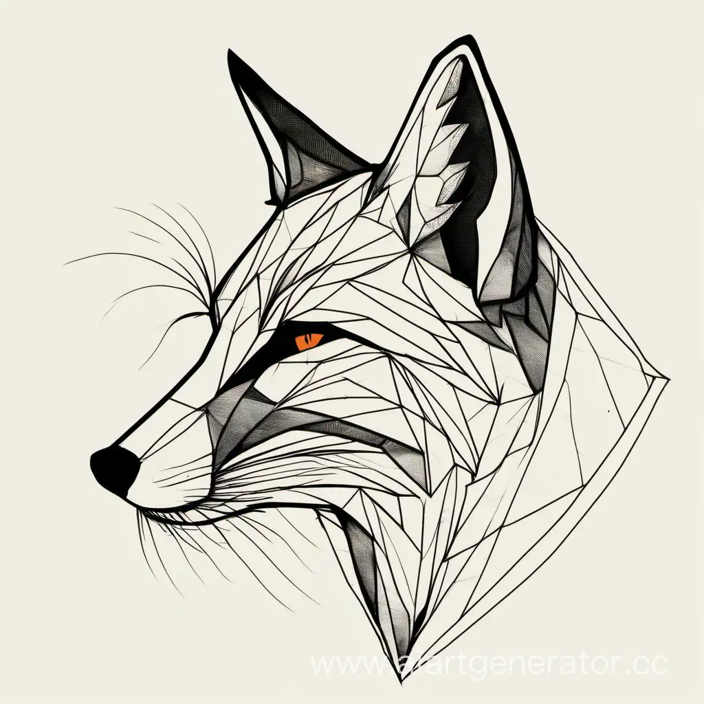 Graceful-Fox-Artistic-Muzzle-with-a-Striking-Straight-Line