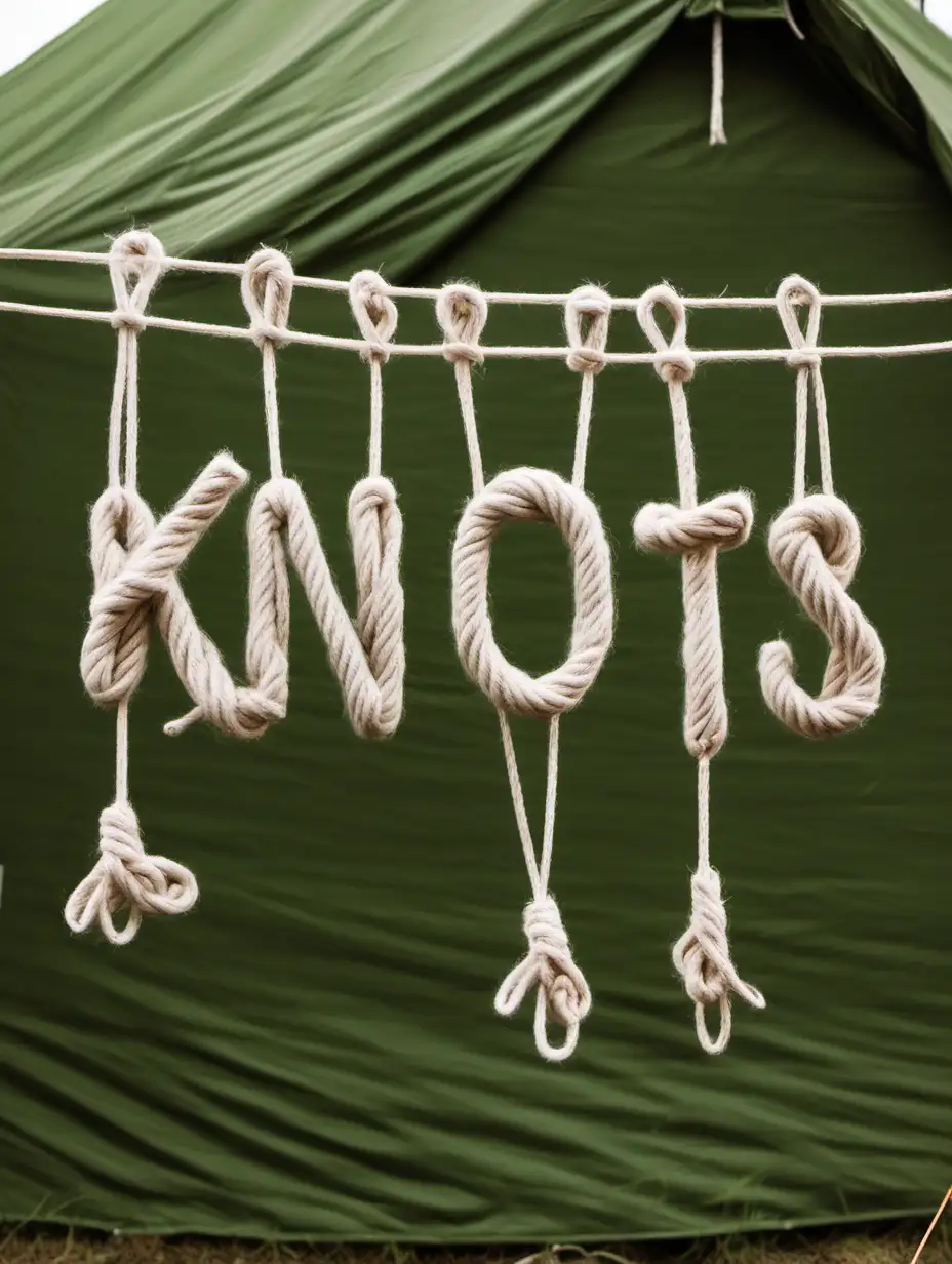 Creative Tent Decoration Knots Crafted from String