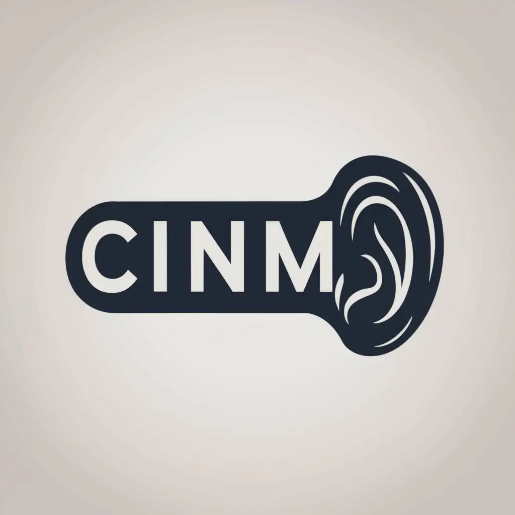 a logo design,with the text "cinema", main symbol:ear,Moderate,be used in Entertainment industry,clear background