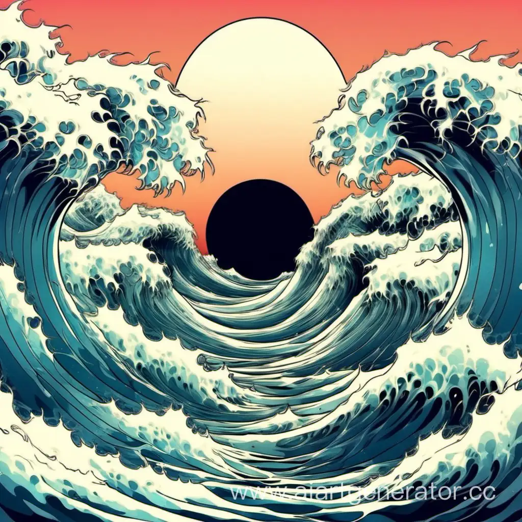 Anime-Style-Illustration-of-a-Surfer-Riding-a-Majestic-Wave