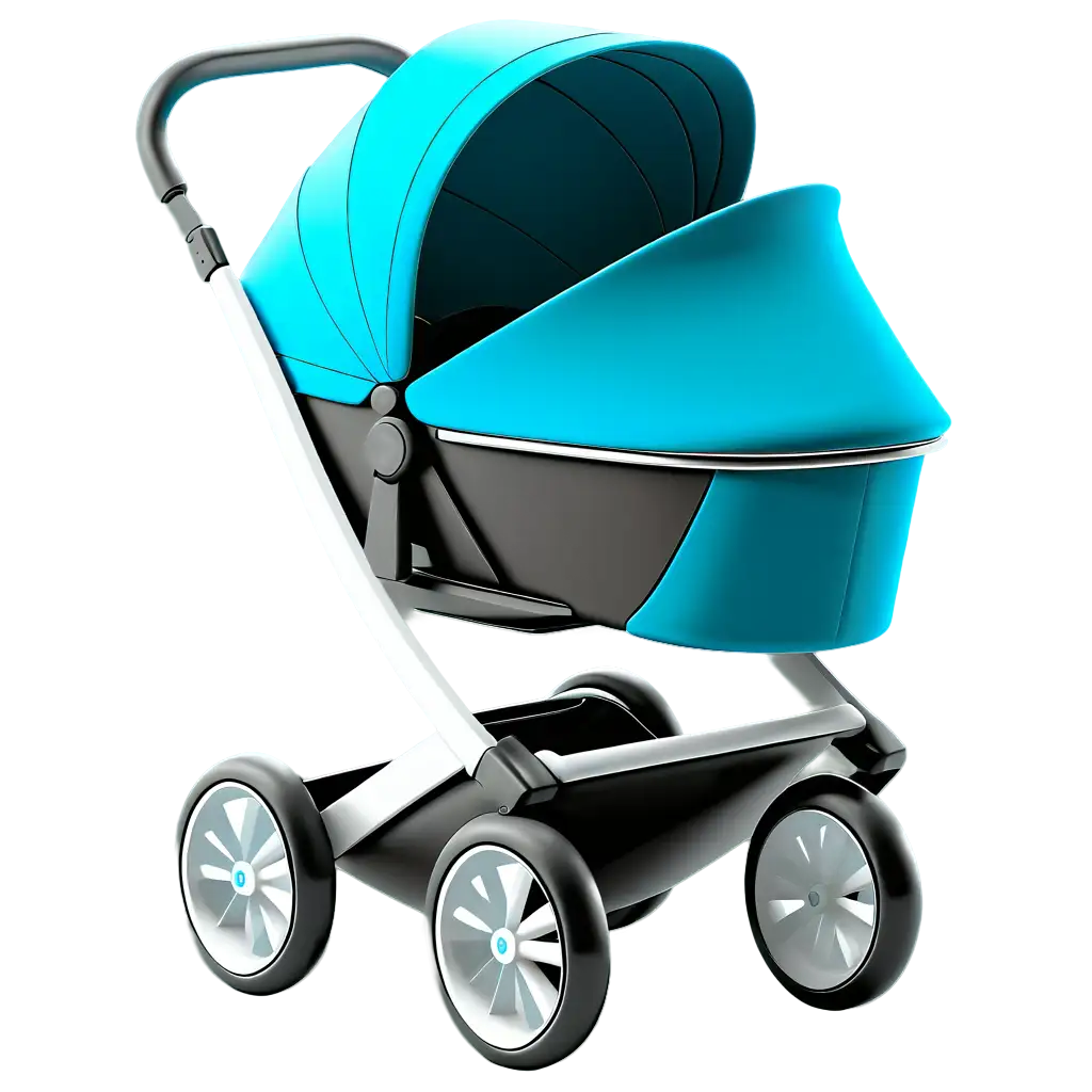 Futuristic-Baby-Stroller-Unique-C4D-Rendering-in-HighQuality-PNG-Format