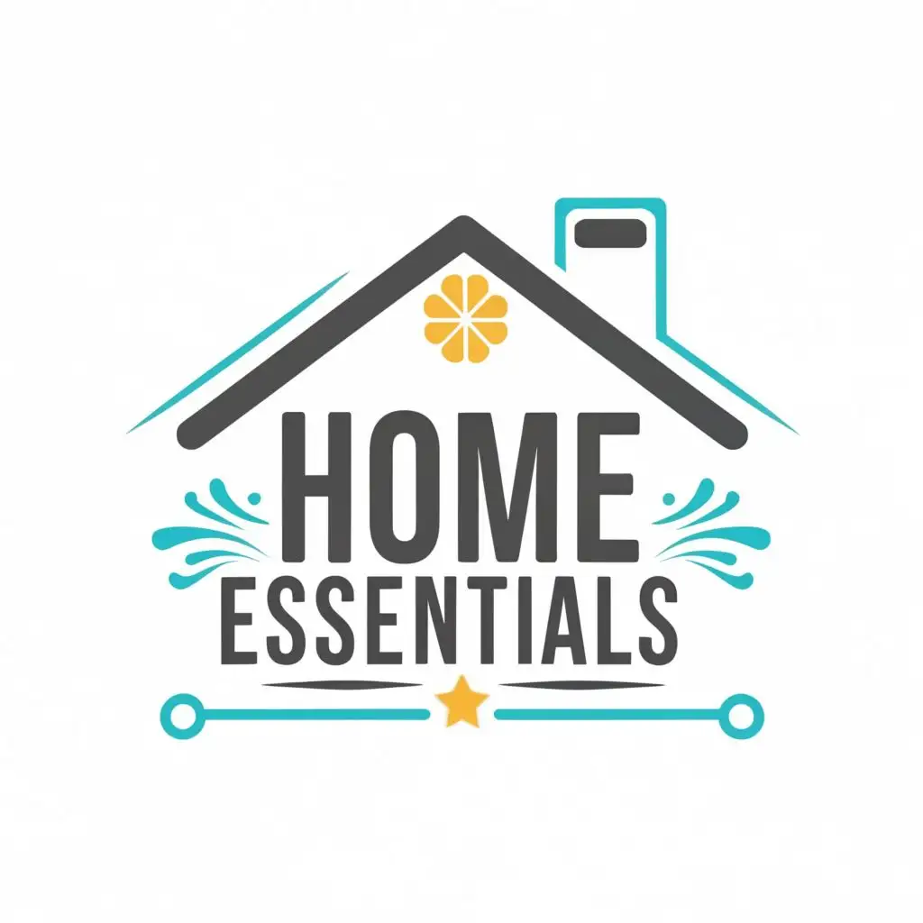 logo, home home accessories kitchen bedding clothing etc, with the text "home essentials", typography, be used in Home Family industry