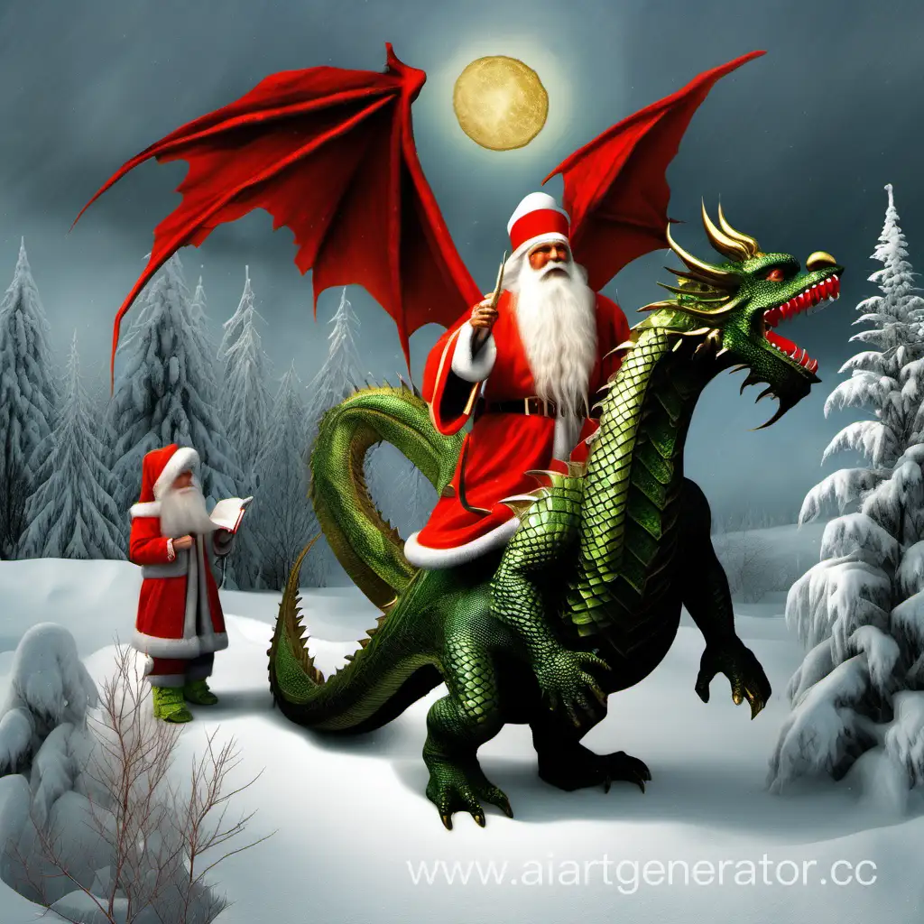 Ded-Moroz-Confronts-the-Enchanted-Dragon-in-a-Winter-Wonderland