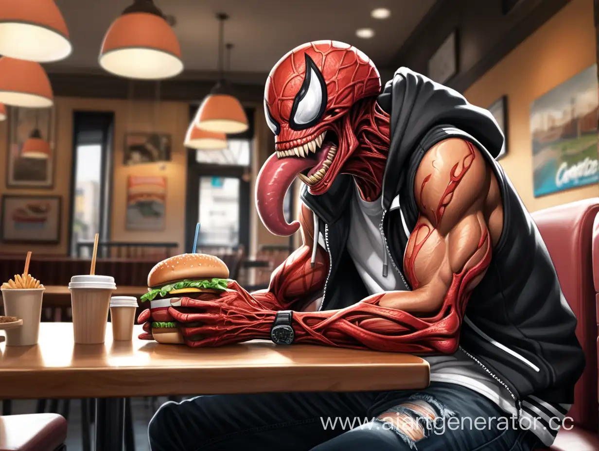 Menacing-Carnage-Enjoying-a-Sinister-Meal-in-Urban-Cafe