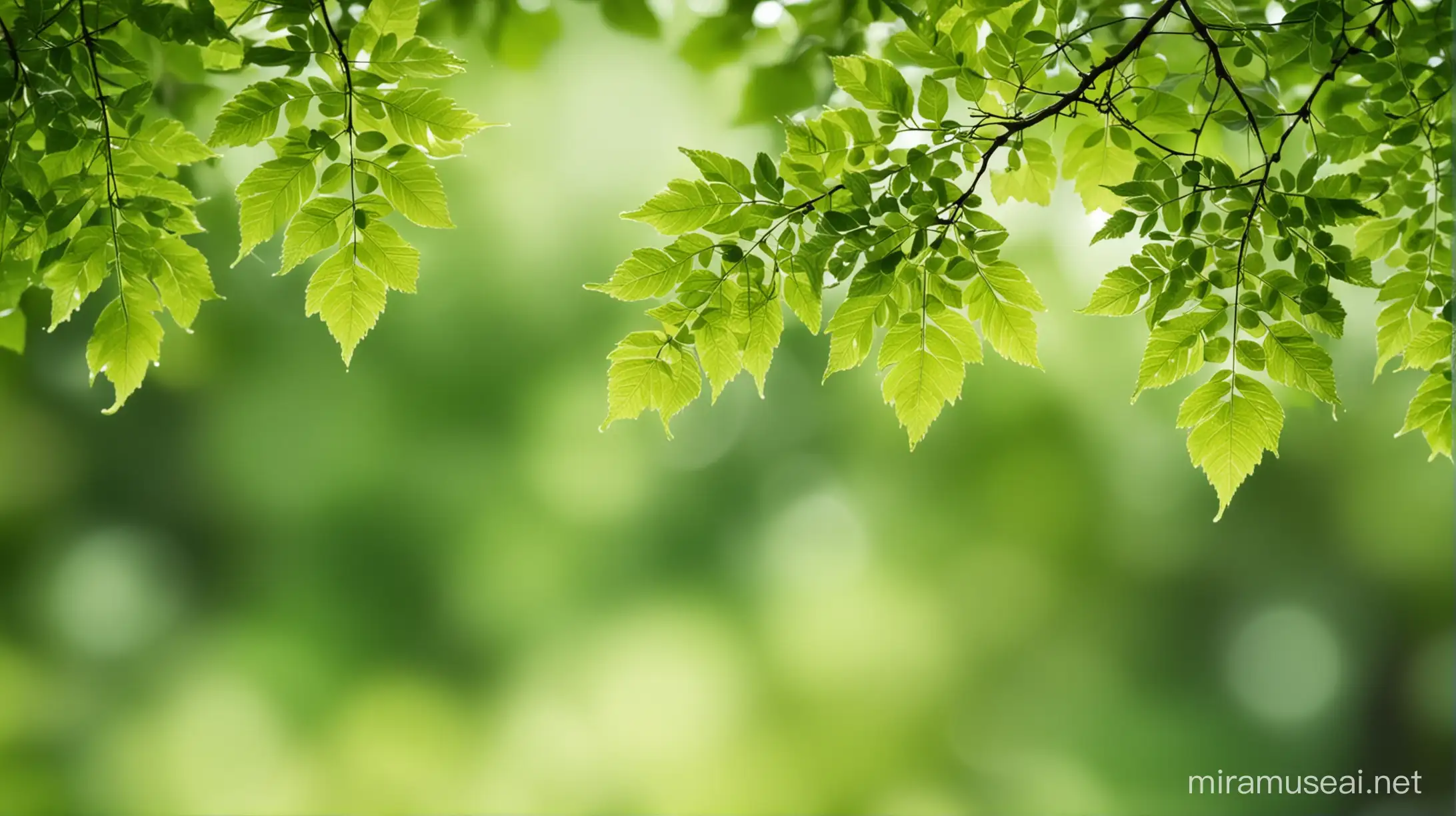 green background bokeh, leaves,slightly blurred nature in the background,greenery