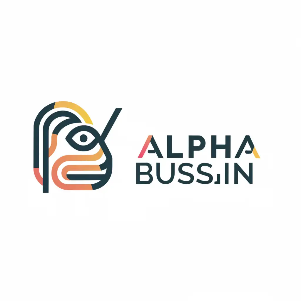 a logo design,with the text "ALPHA BUSSIN", main symbol:ALPHA BUSSIN,Moderate,clear background