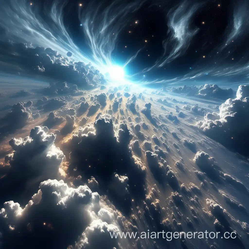 clouds in space