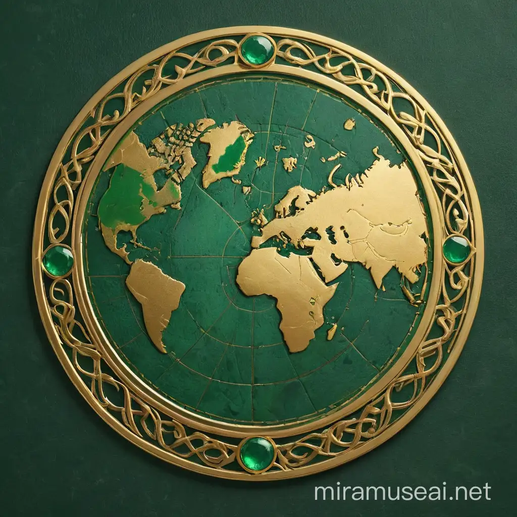 Luxurious Golden Passport World with Emerald Center