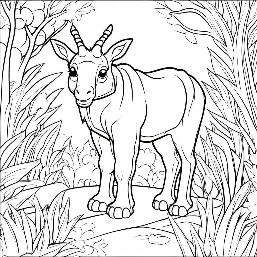 Simple-Animal-Coloring-Page-for-Kids-Black-and-White-Line-Art-on-White-Background