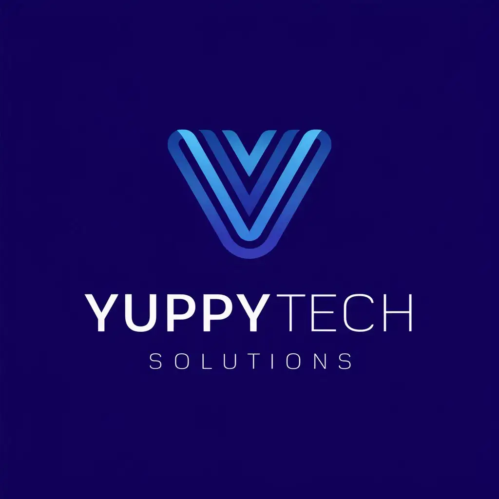LOGO-Design-For-YuppyTech-Solutions-Sleek-Typography-Embracing-Mobile-Phone-Repairs