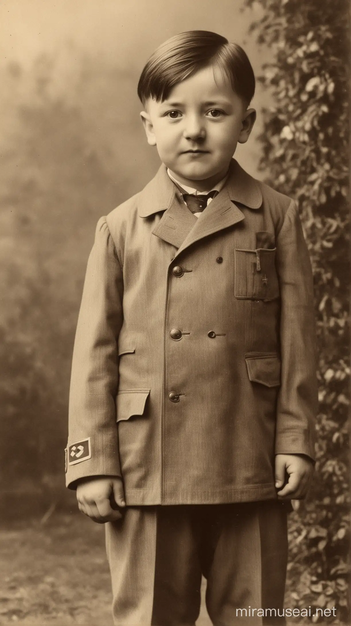 Young Adolf Hitler in His Childhood