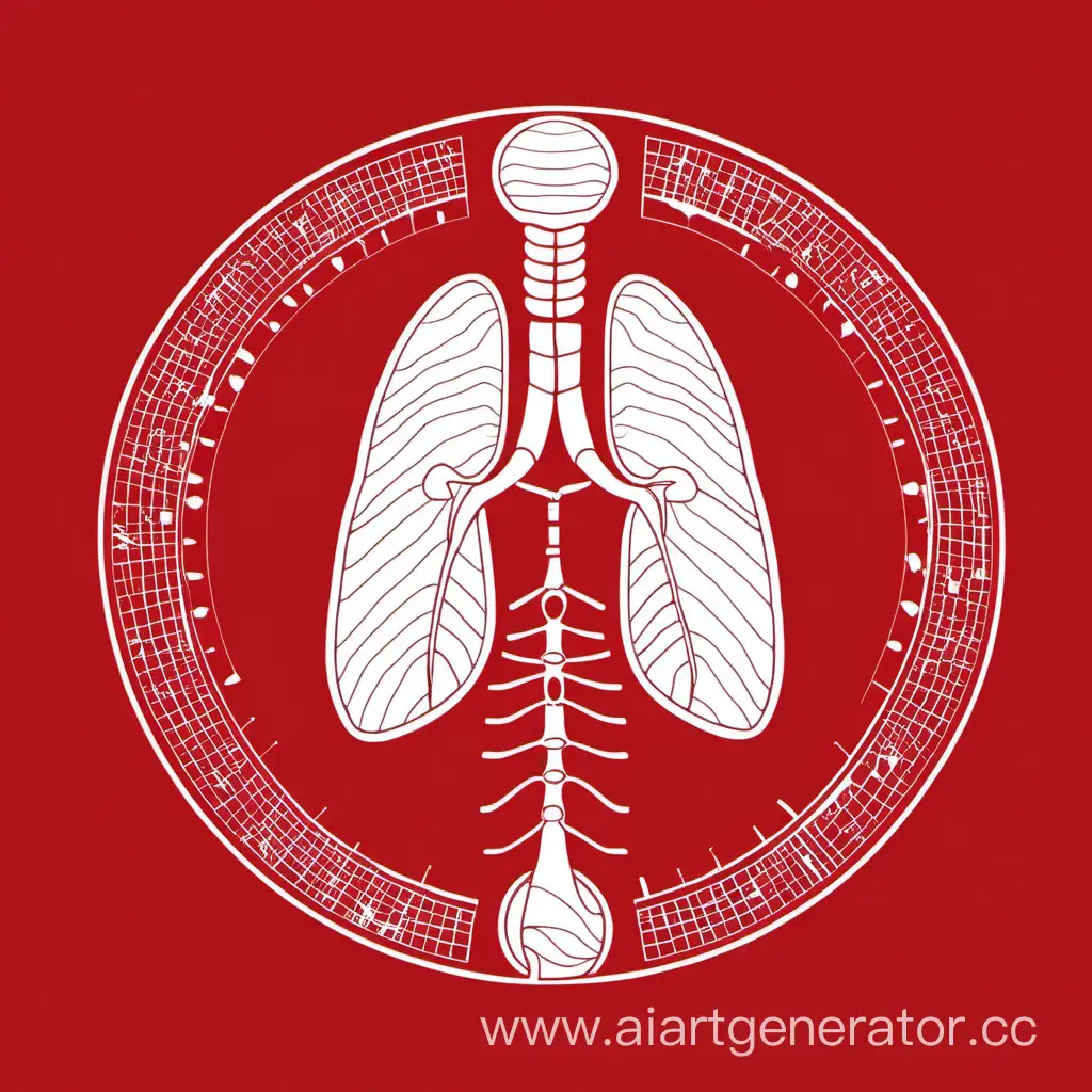 Thyroid-Gland-Schematic-Drawing-on-Red-Background-Logo